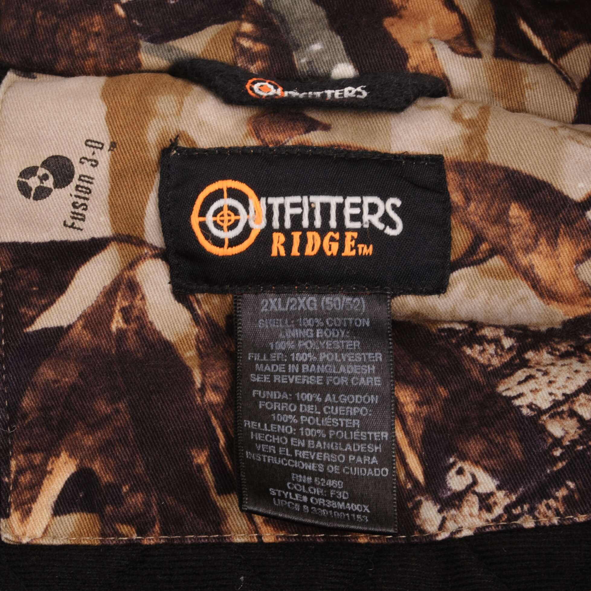 Vintage Fusion 3D Camo Hunting Jacket Size 2XL