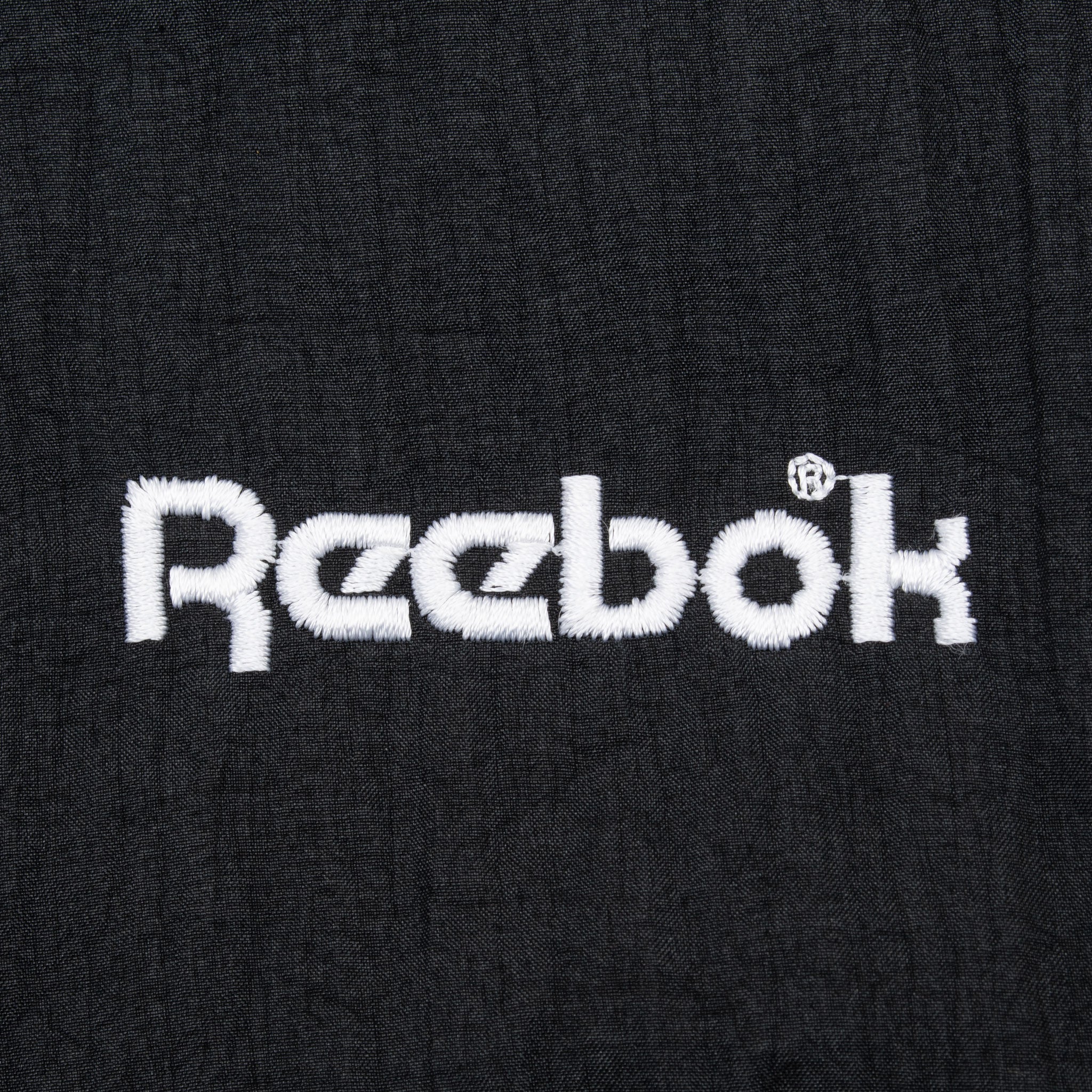 Vintage Reebok Black Red White Aerobic National Championship Windbreaker Jacket 1980S Size Medium