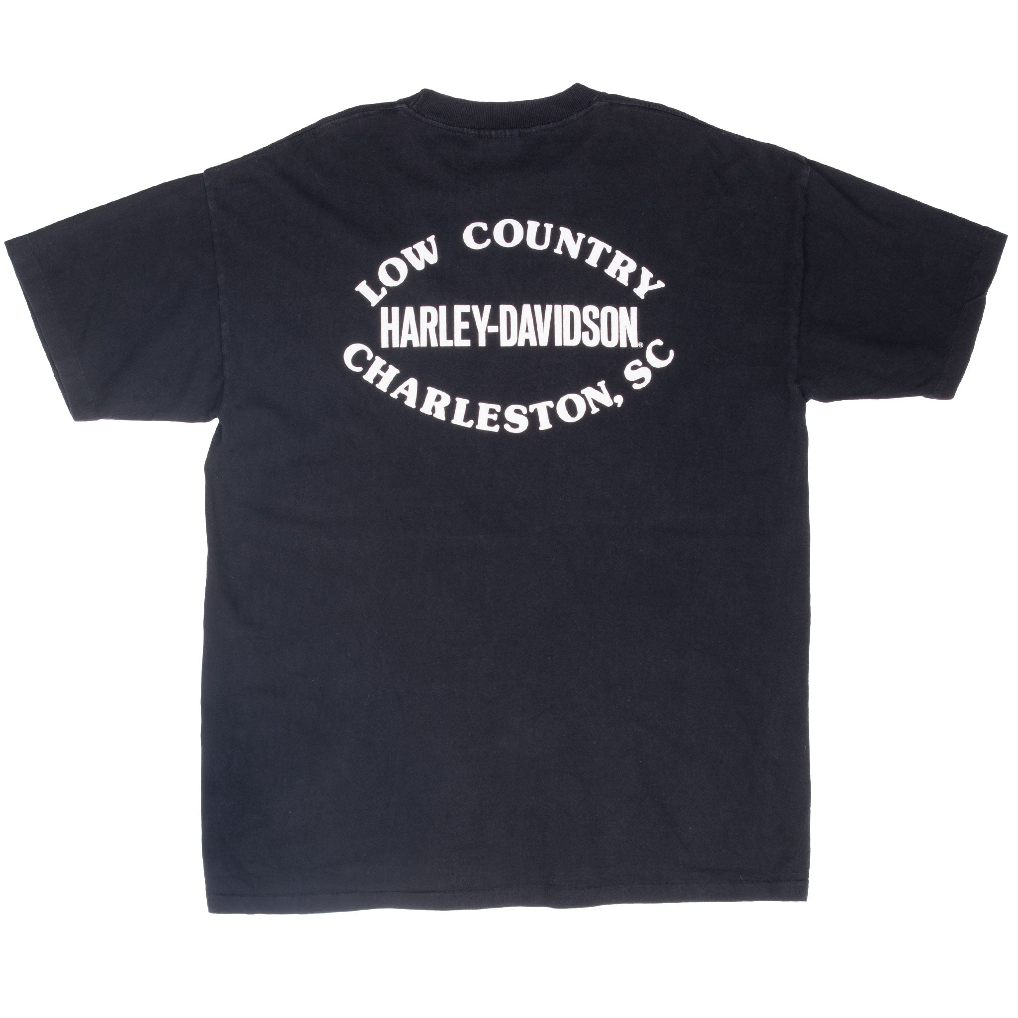 Vintage Harley Davidson Charleston Sc Holoubek Tee Shirt 1988 Size XL Made In Usa Single Stitch Sleeves