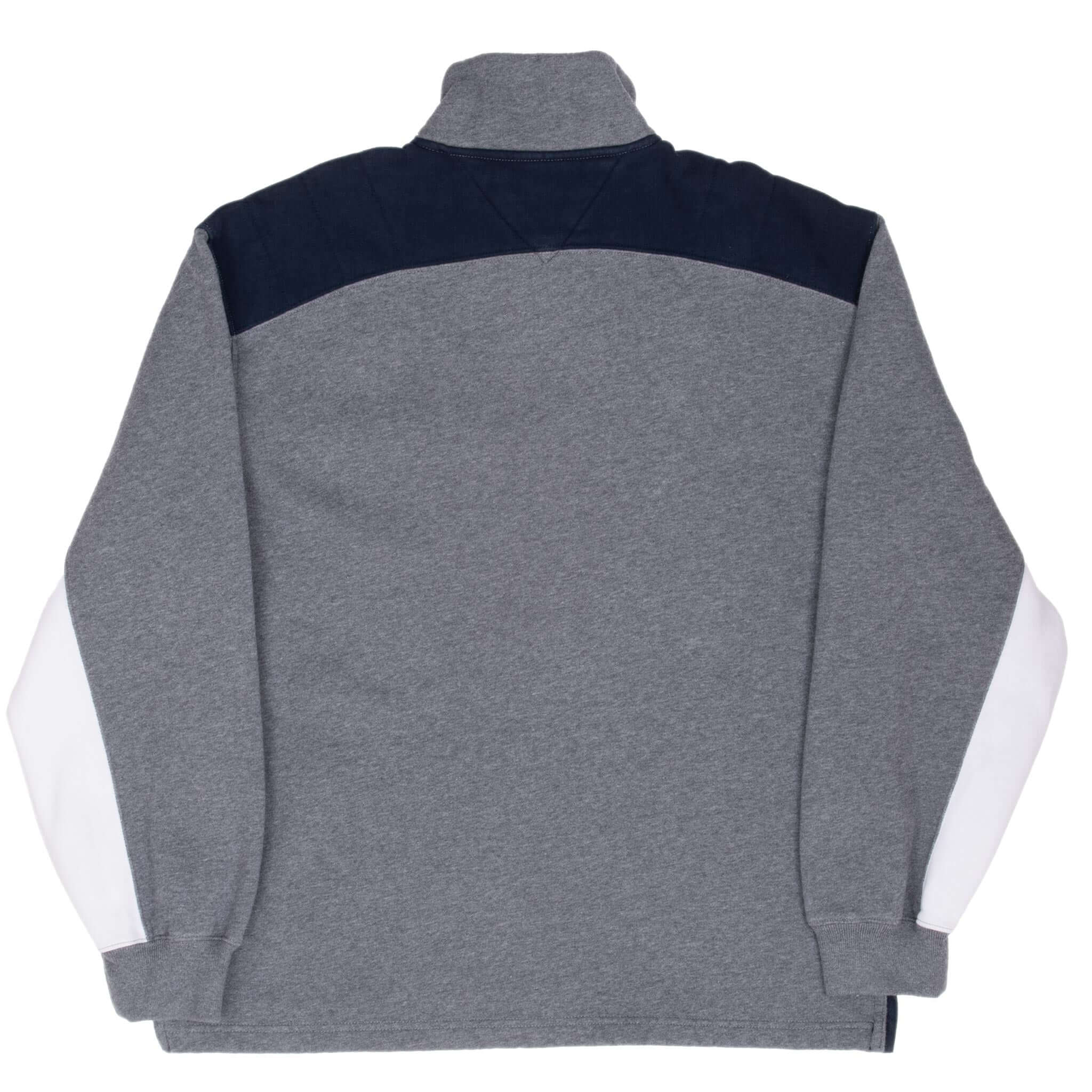 VINTAGE TOMMY HILFIGER 1990S QUARTER ZIP SWEATSHIRT MEDIUM