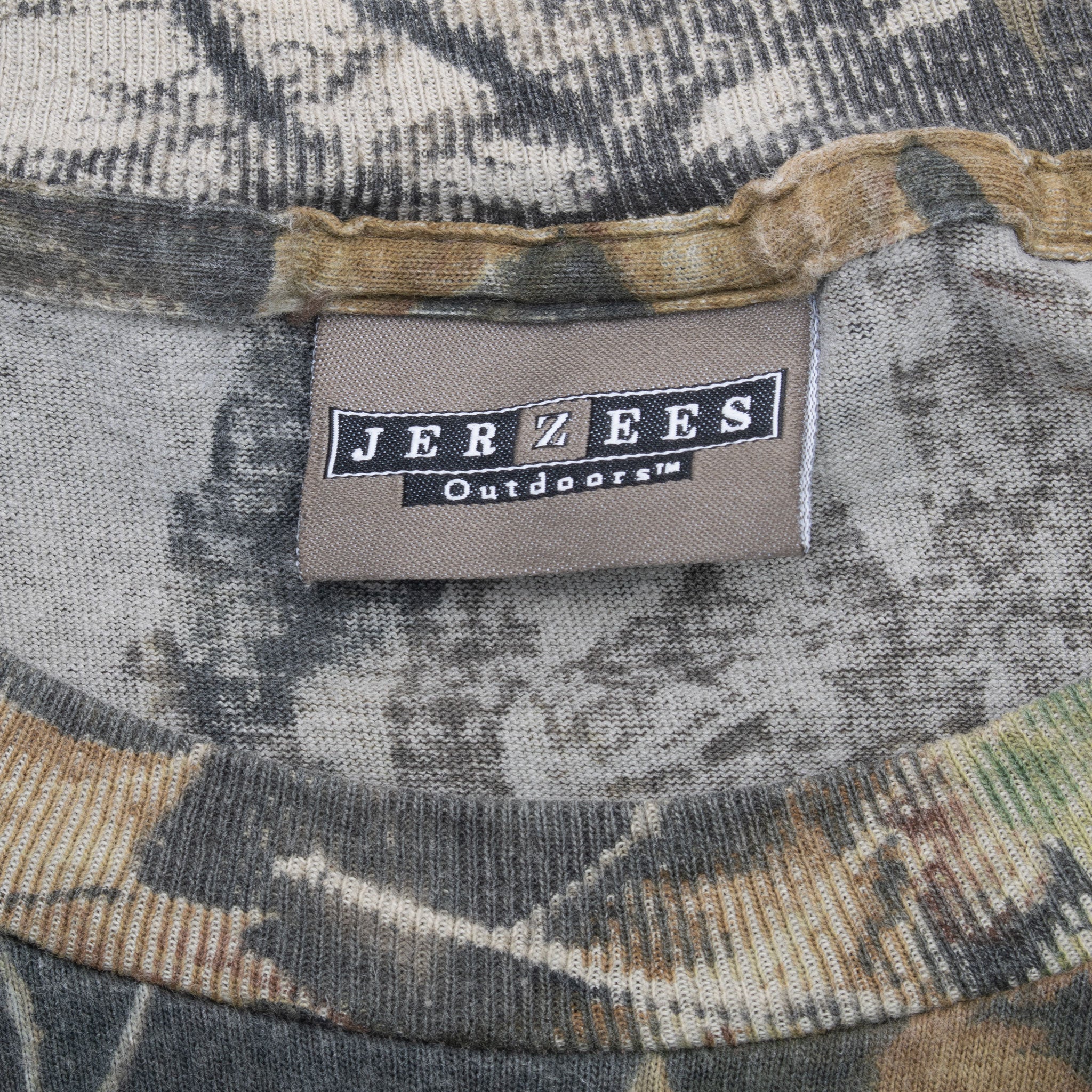 Vintage Hunting Mossy Oak Break Up Infinity Camo Long Sleeve Pocket Tee Shirt Size 3XL