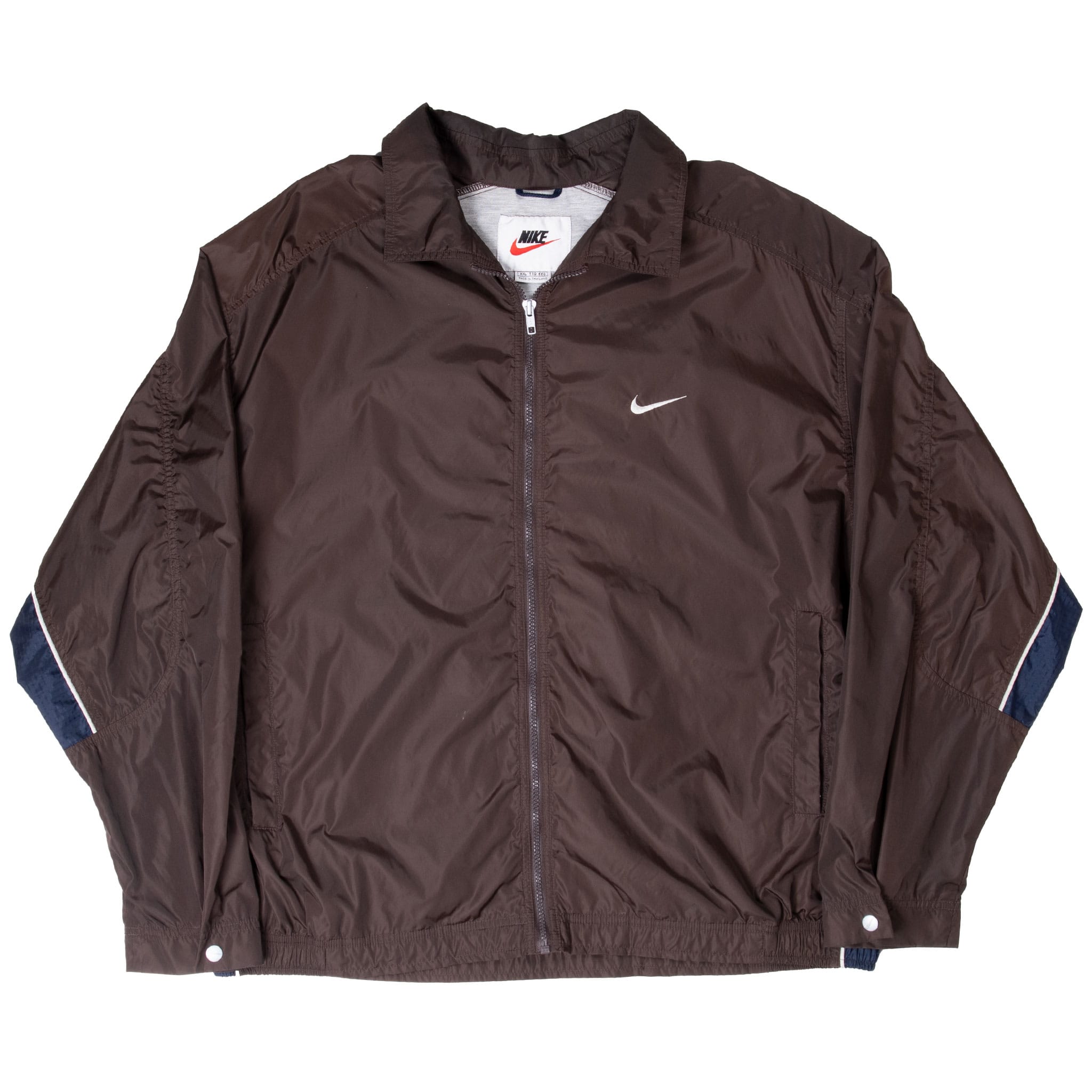 VINTAGE NIKE WINDBREAKER BROWN WINDBREAKER JACKET 1990S SIZE 2XL