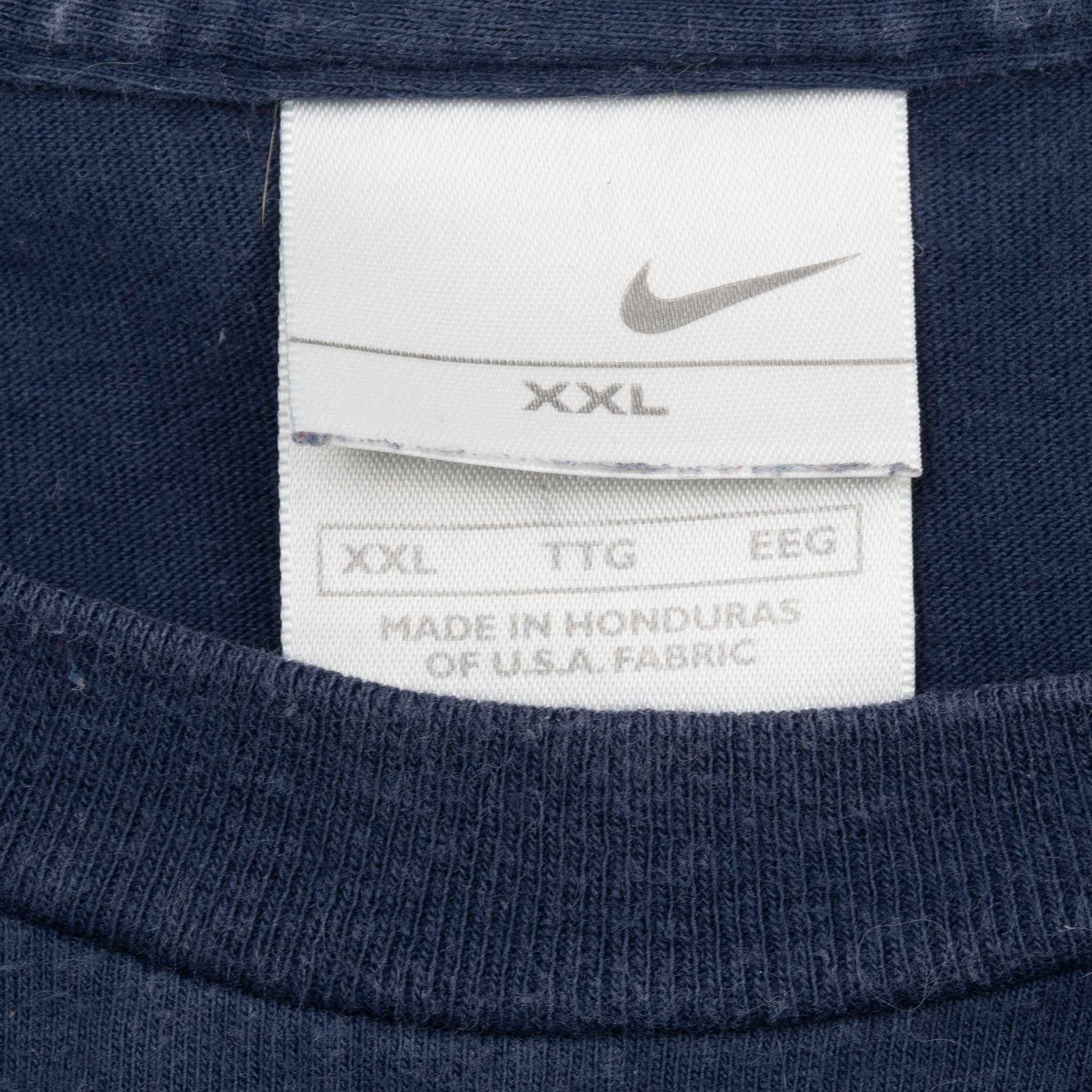 Vintage Nike Spellout Navy Blue Tee Shirt 2000S Size Large