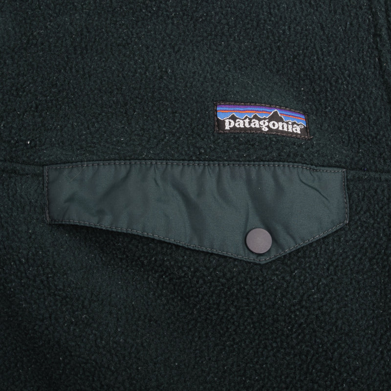 Vintage Patagonia 1990S Synchilla Snap T Pine Green Fleece Pullover Size Small