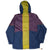 VINTAGE NIKE GREEN PURPLE BLUE PULLOVER WINDBREAKER JACKET 1990S WOMEN LARGE
