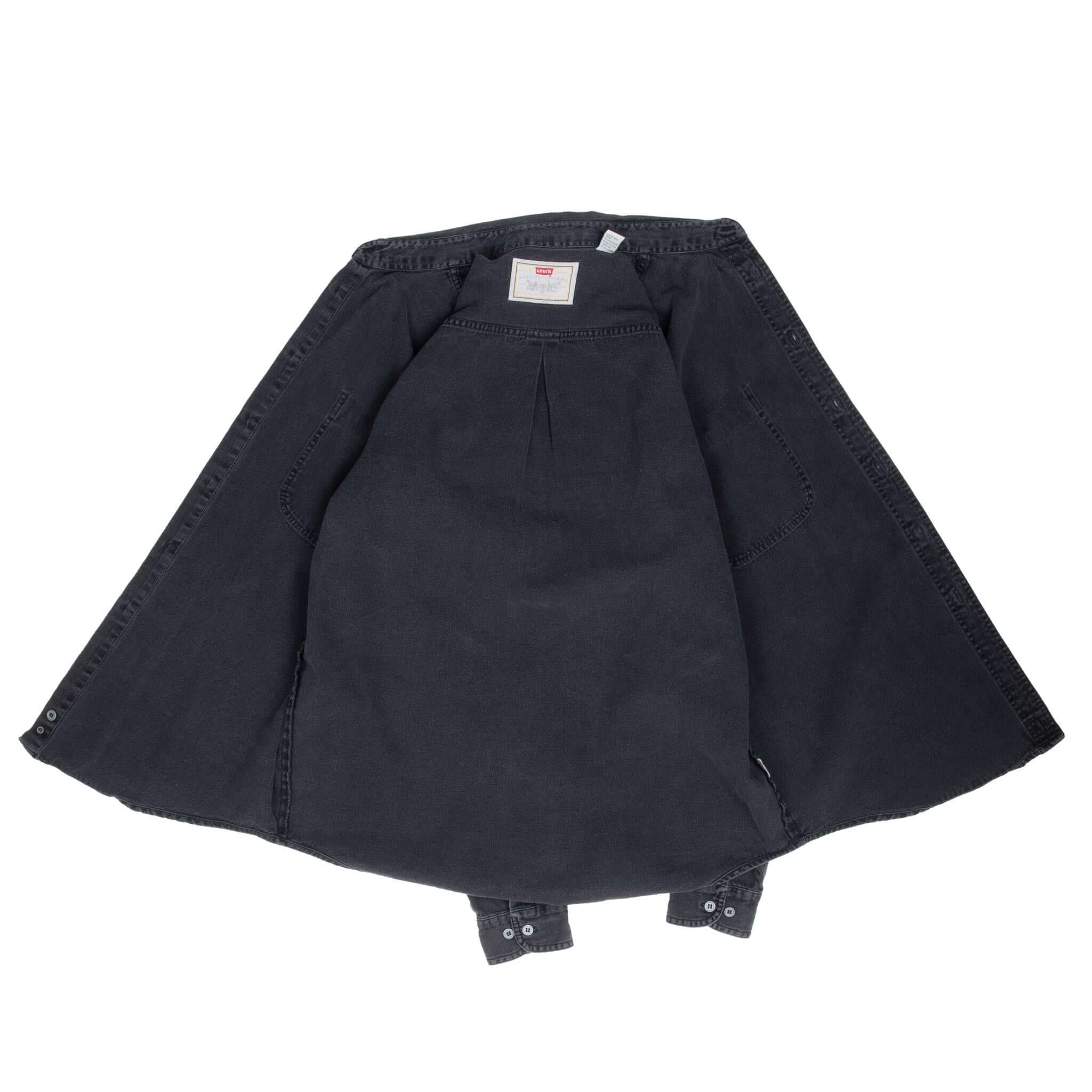 Vintage Levis Red Tab Denim Black Pocket Shirt 1990S Size Large