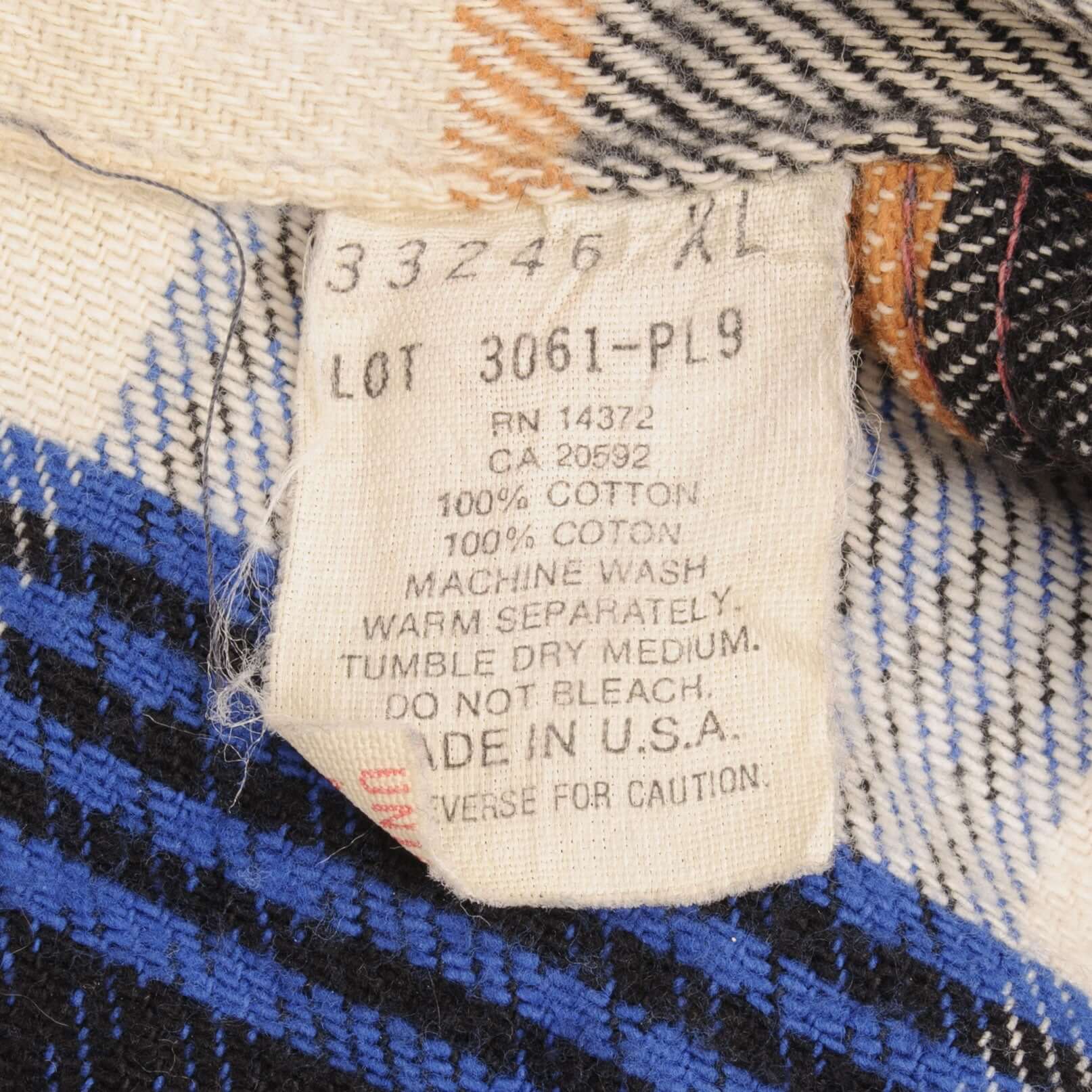 Vintage Five Brother Check Plaid Flannel Shirt 1990S Size XL Made In Usa