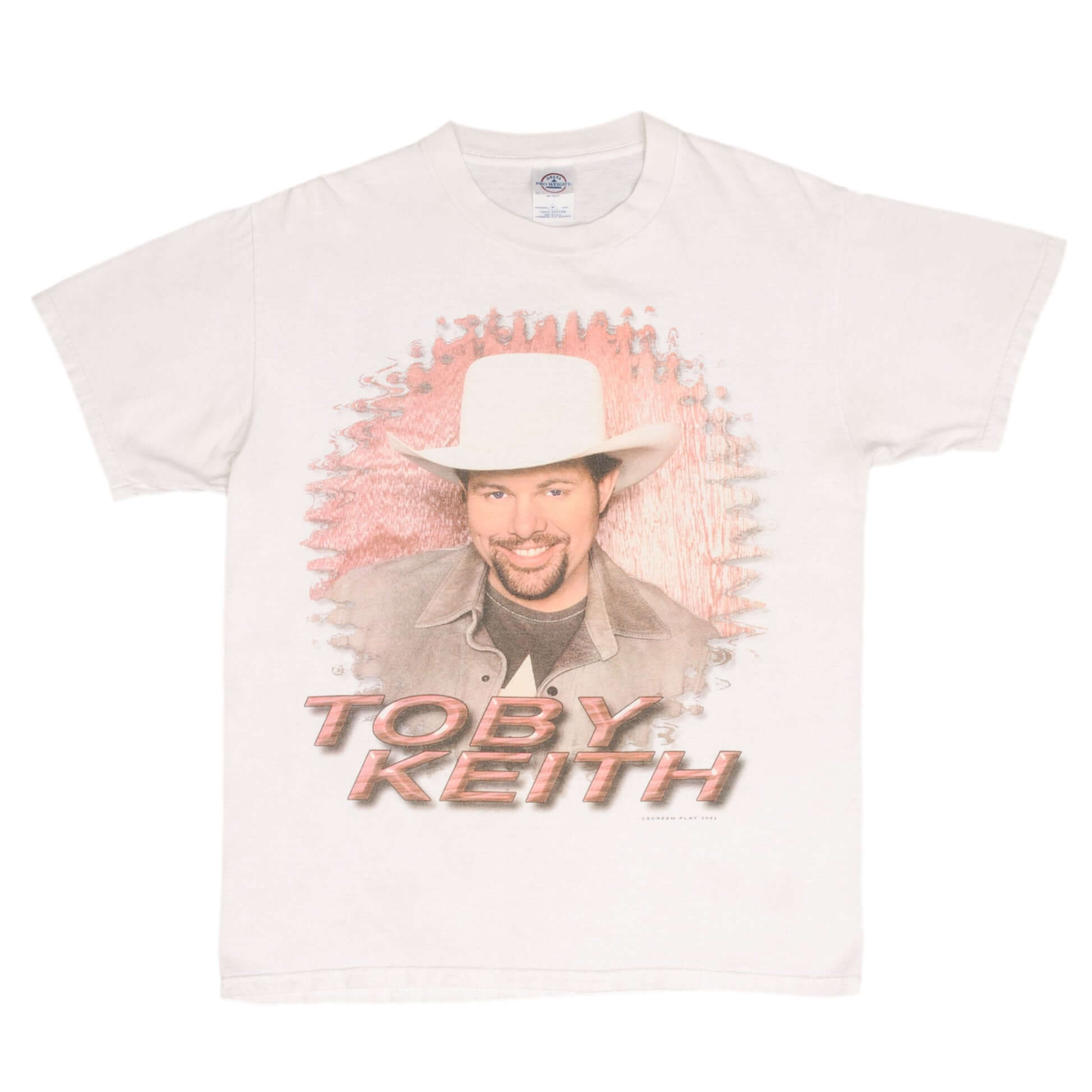 Vintage Toby Keith Shock'n Y'all Tour Tee Shirt 2003 Size Medium