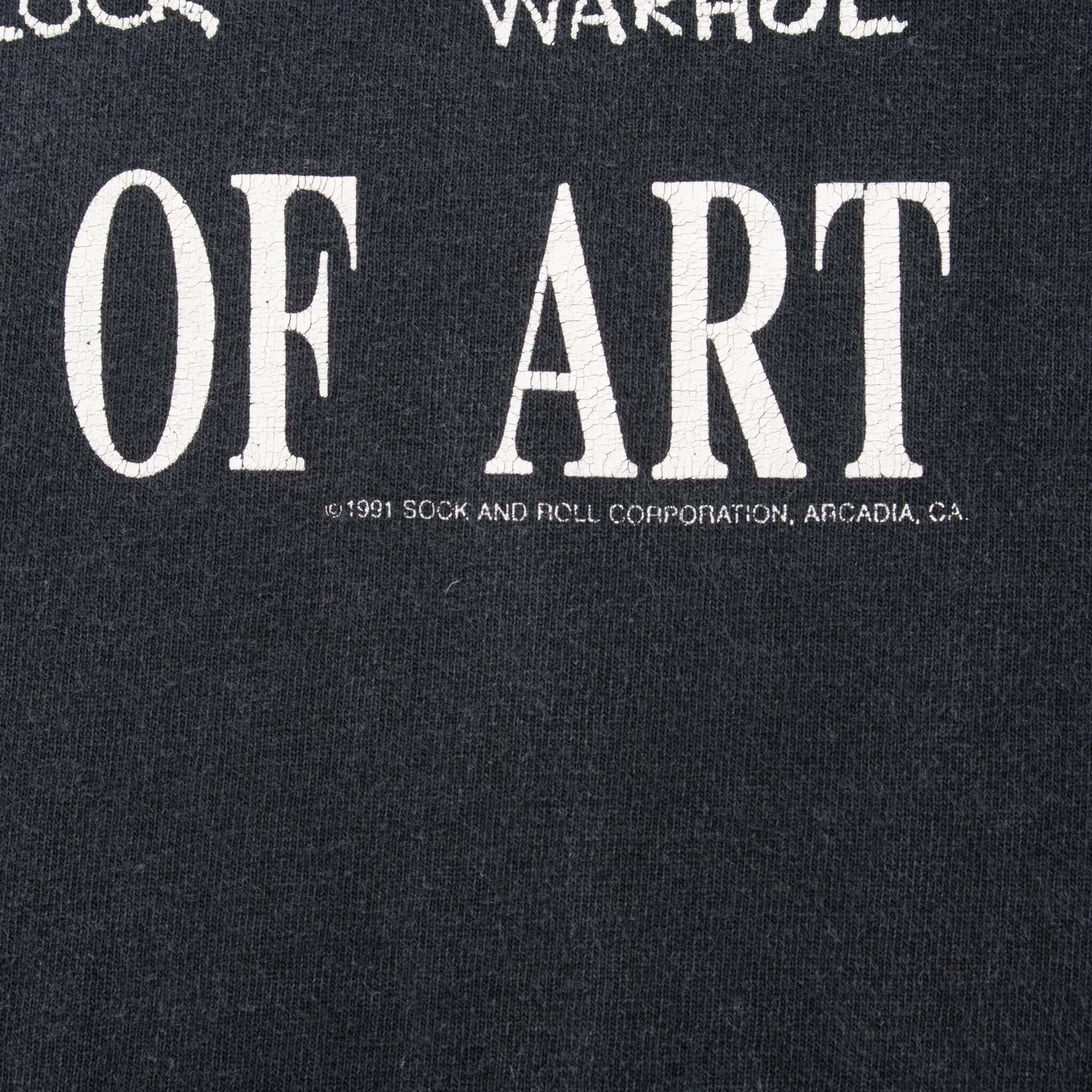 Vintage History Of Art Picasso, Da vinci, Rembrandt, Monet, Van Gogh, Dali, Rothko, Pollock, Warholl Tee Shirt 1991 Size Large Made In Usa With Single Stitch Sleeves