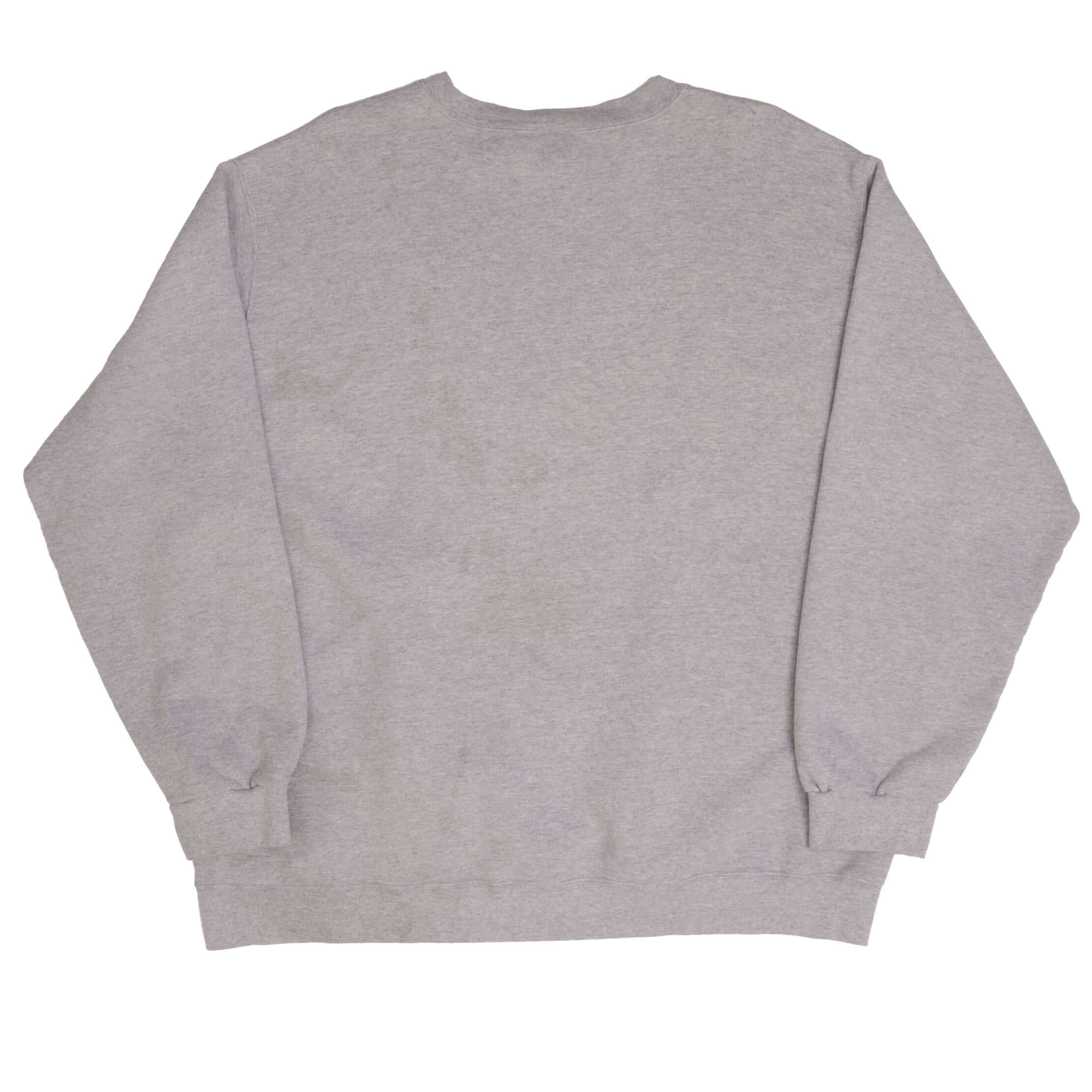 VINTAGE NIKE CLASSIC SWOOSH GREY SWEATSHIRT 2000S SIZE 2XL