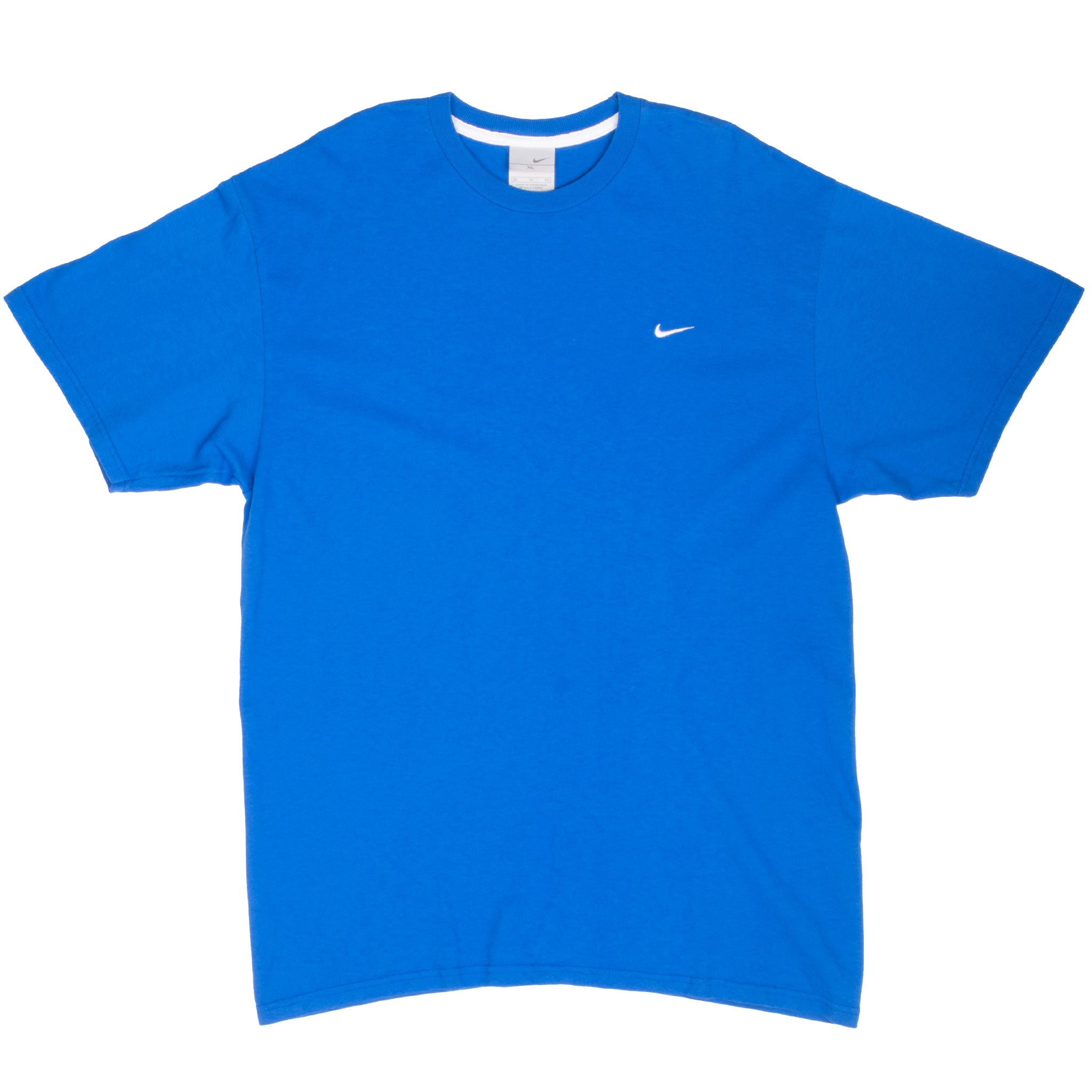 Vintage Nike Classic Swoosh Blue Tee Shirt 2000S Size Large