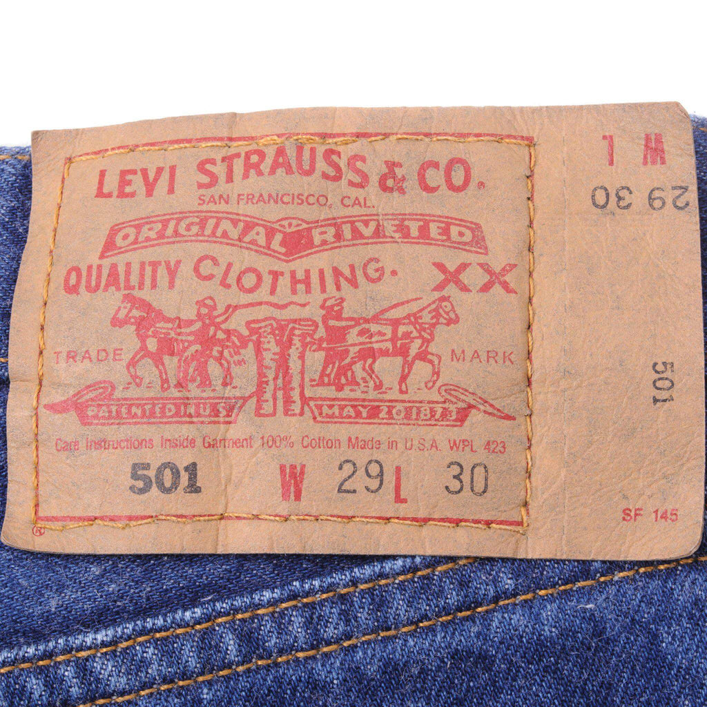Made in USA Levi's 501 Selvedge W28 L30 80's Vintage Levis