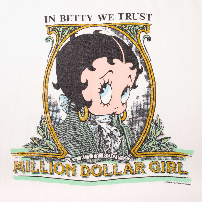 Vintage Betty Boop In Betty We Trust Size XL Made In USA Tee Shirt 1990 Size Large Made In USA