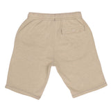 Vintage Nike Classic Swoosh Custom Made In The USA Sandstone Mid Length Shorts Available in Size Small, Medium, Large and XL. Up-cycled from Nike Joggers and Dye to a Pastel Sandstone color