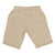 Vintage Nike Classic Swoosh Custom Made In The USA Sandstone Mid Length Shorts Available in Size Small, Medium, Large and XL. Up-cycled from Nike Joggers and Dye to a Pastel Sandstone color