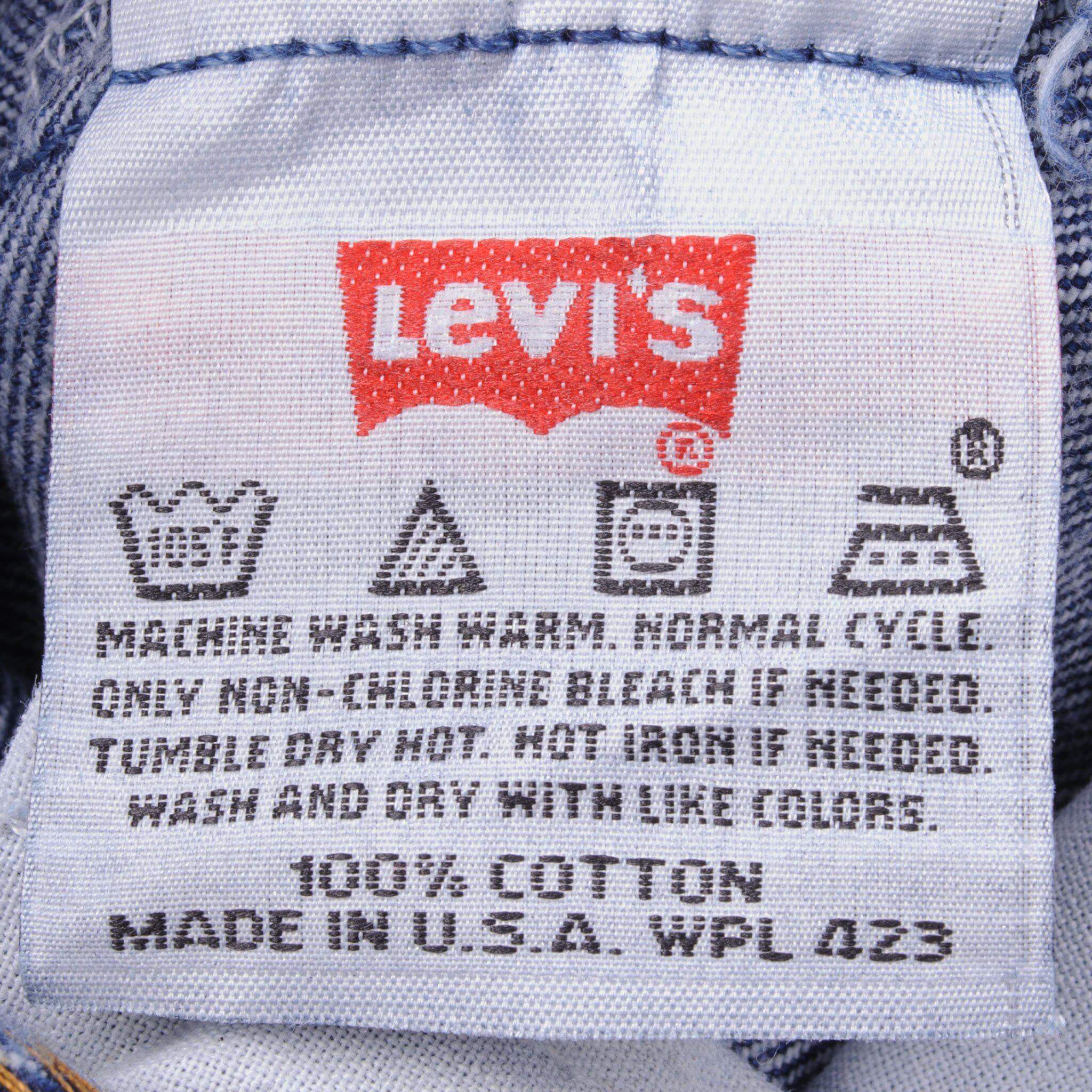 VINTAGE LEVIS 501 JEANS 90S SIZE W28 L30 MADE IN USA