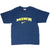 VINTAGE NIKE SPELLOUT BLUE TEE SHIRT 1990S SIZE MEDIUM