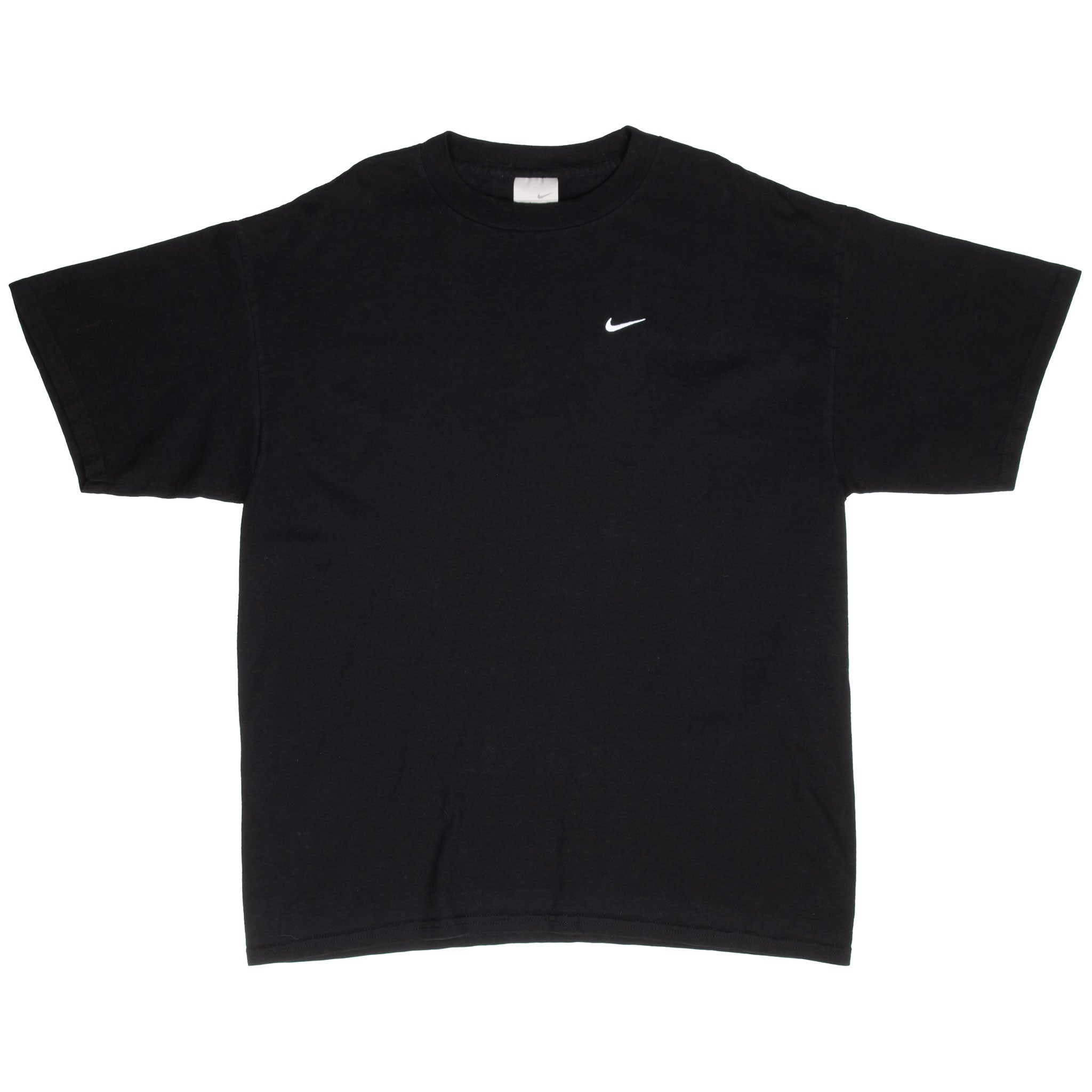 Vintage Nike Classic Swoosh Black Tee Shirt 2000S Size XL