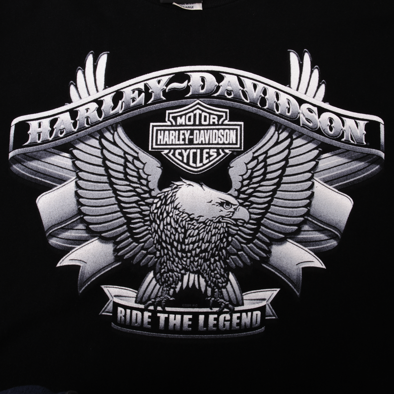 Vintage Original Harley Davidson Of Charlotte Size XL Made In USA