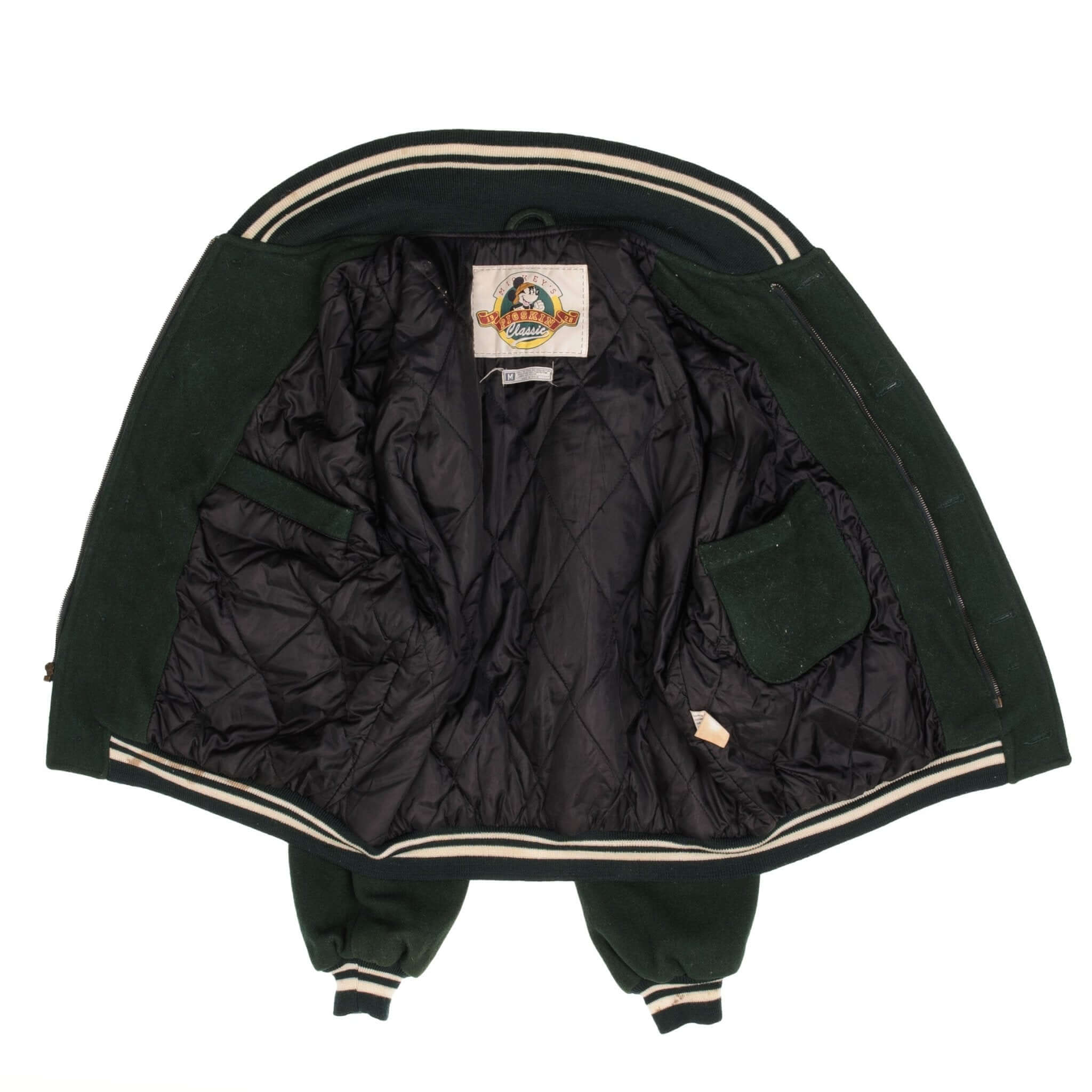 Vintage Disney Mickey Mouse Pigskin Maulers Football Wool Varsity Jacket 1990S Size Medium