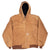 Vintage Carhartt Sandstone Hooded Active Jacket J140Brn Size Xl Made In Usa