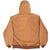 Vintage Carhartt Sandstone Hooded Active Jacket J140Brn Size Xl Made In Usa