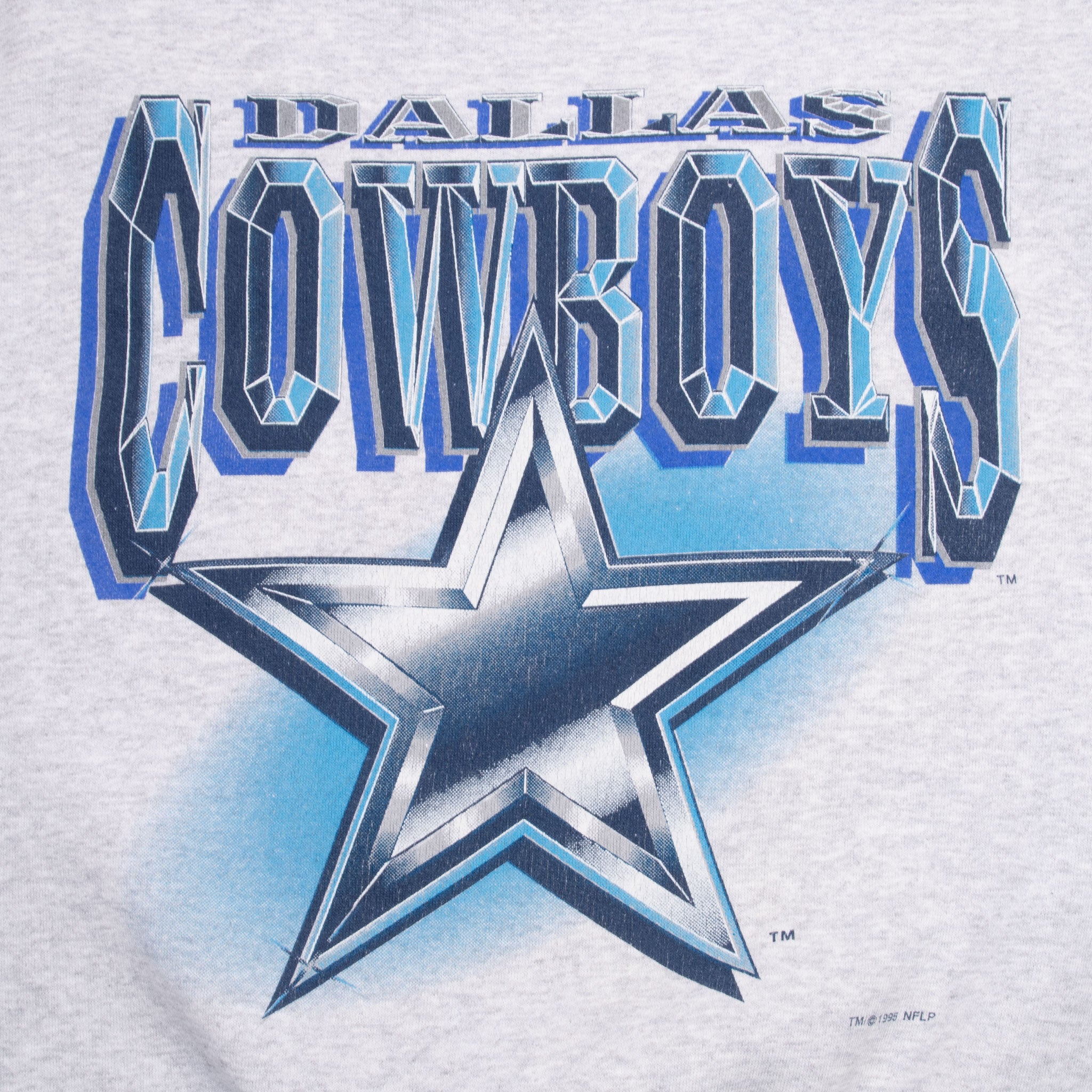Vintage Nfl Dallas Cowboys 1995 Sweatshirt Size Large Made In Usa
