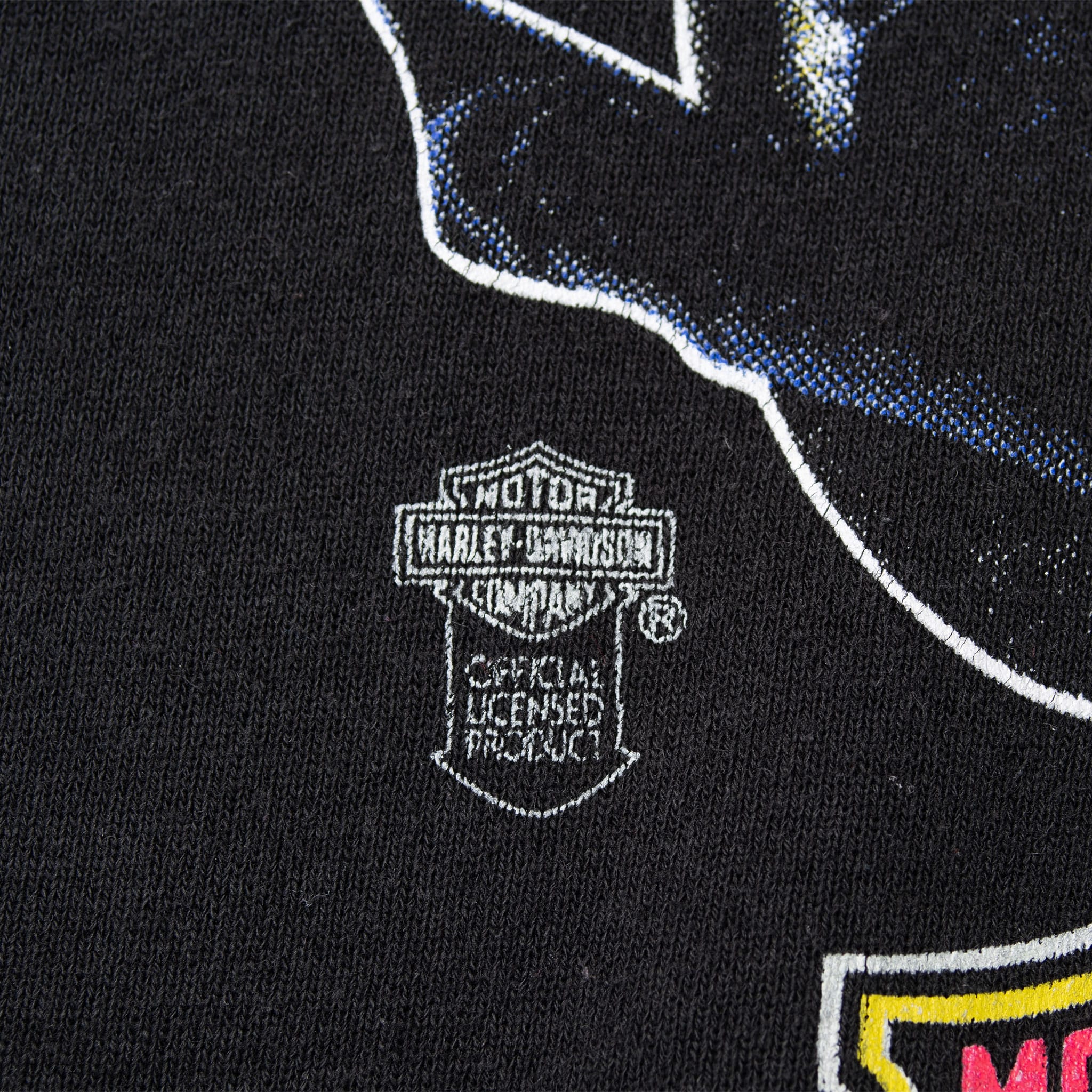 VINTAGE HARLEY DAVIDSON 1980S BLACK SWEATSHIRT SIZE MEDIUM MADE IN USA