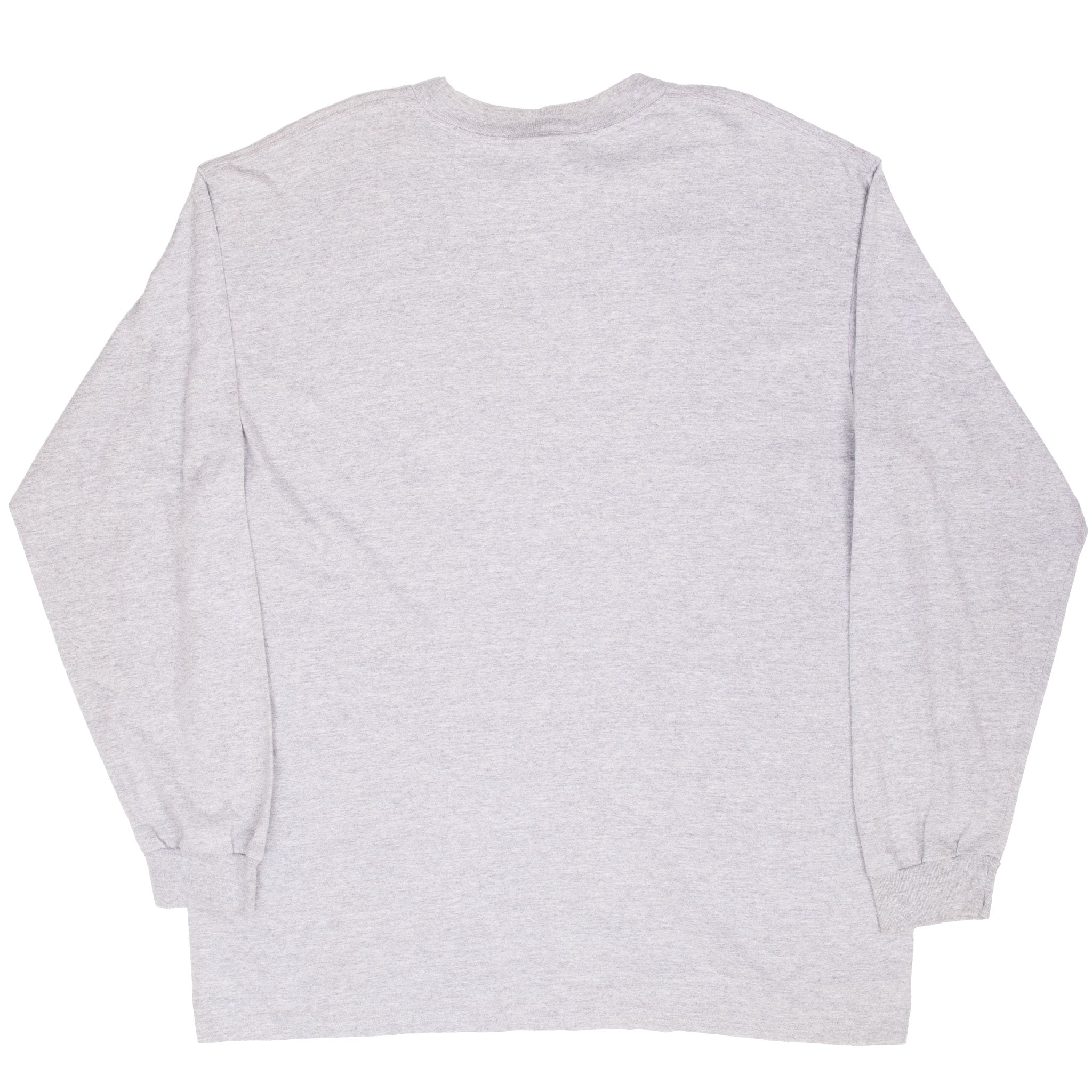 VINTAGE NIKE BIG SWOOSH LONG SLEEVE GREY TEE SHIRT 1990S SIZE LARGE