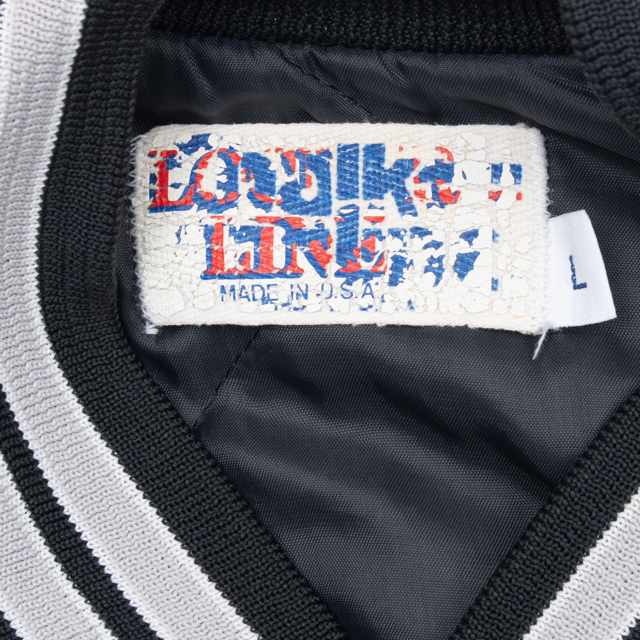 Vintage Nfl Los Angeles Raiders Chalk Line Jacket 1990S Size Large Made In Usa