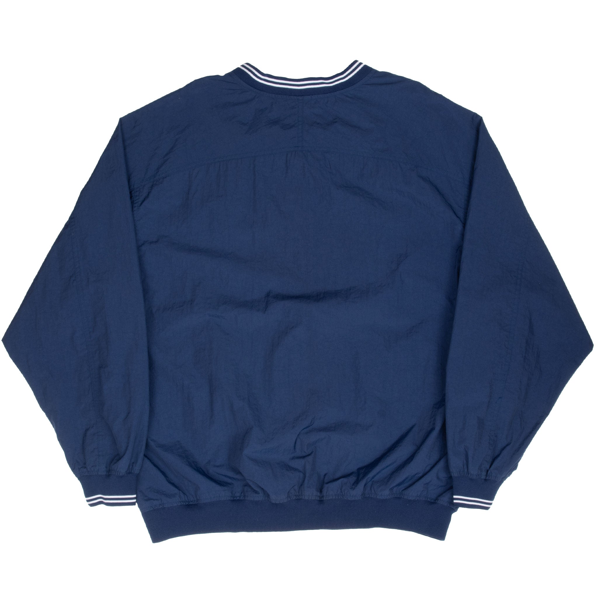 Vintage Nike Center Swoosh Navy Blue Pullover Windbreaker Jacket 1990S Size 2XL