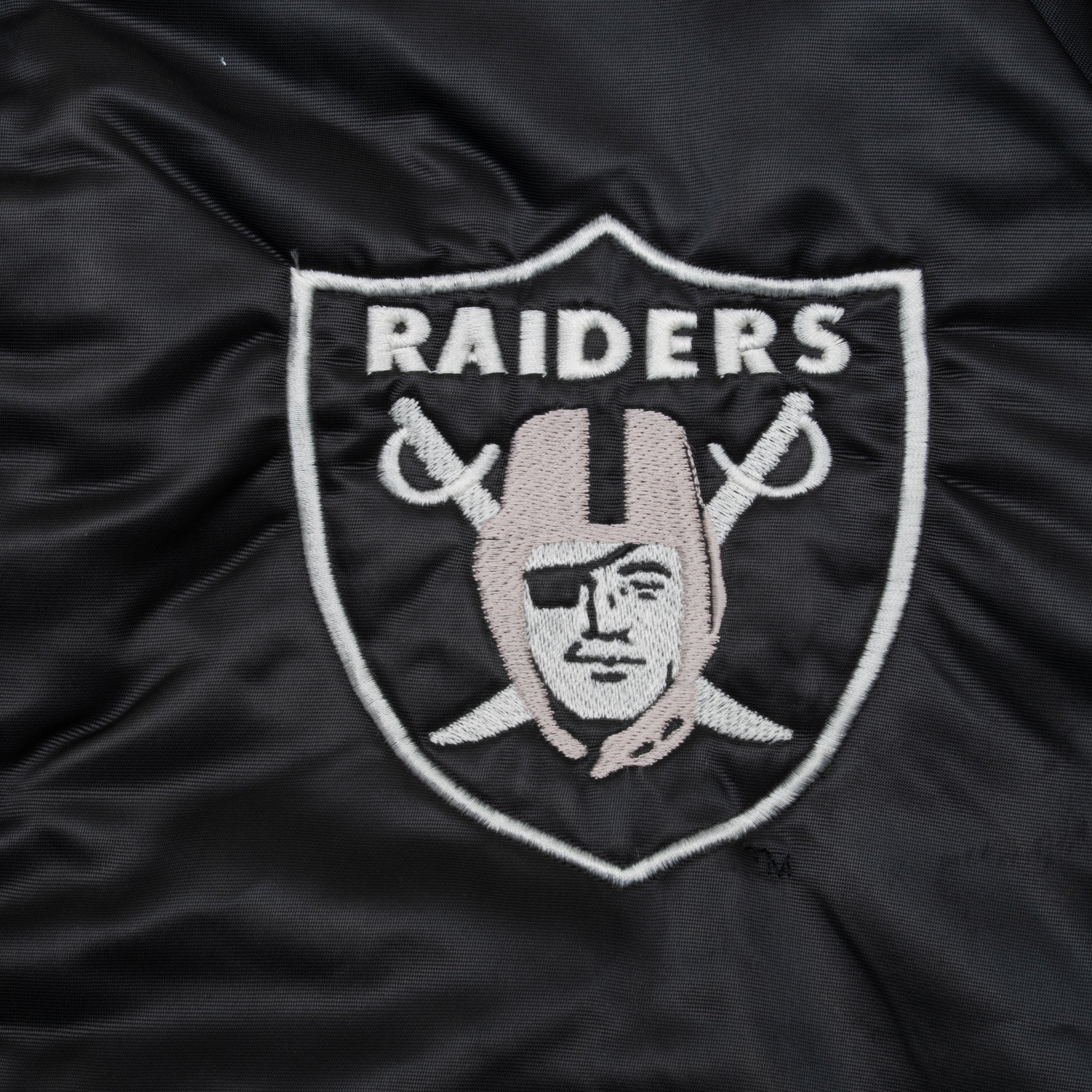 Vintage Nfl Los Angeles Raiders Chalk Line Jacket 1990S Size Large Made In Usa