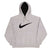 Vintage Gray Nike Big Swoosh Hoodie 2000S Size Medium