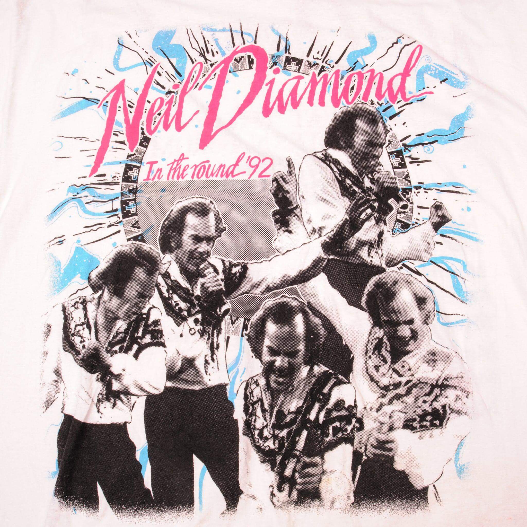 VINTAGE NEIL DIAMOND IN THE ROUND TEE SHIRT 1992 SIZE LARGE