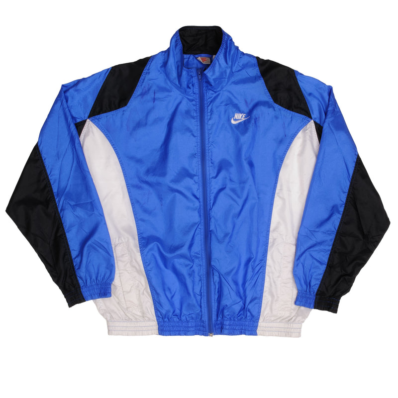 Vintage Nike Blue And Black Shell Jacket From early 1990s Jacket Size XL Nike Grey Label