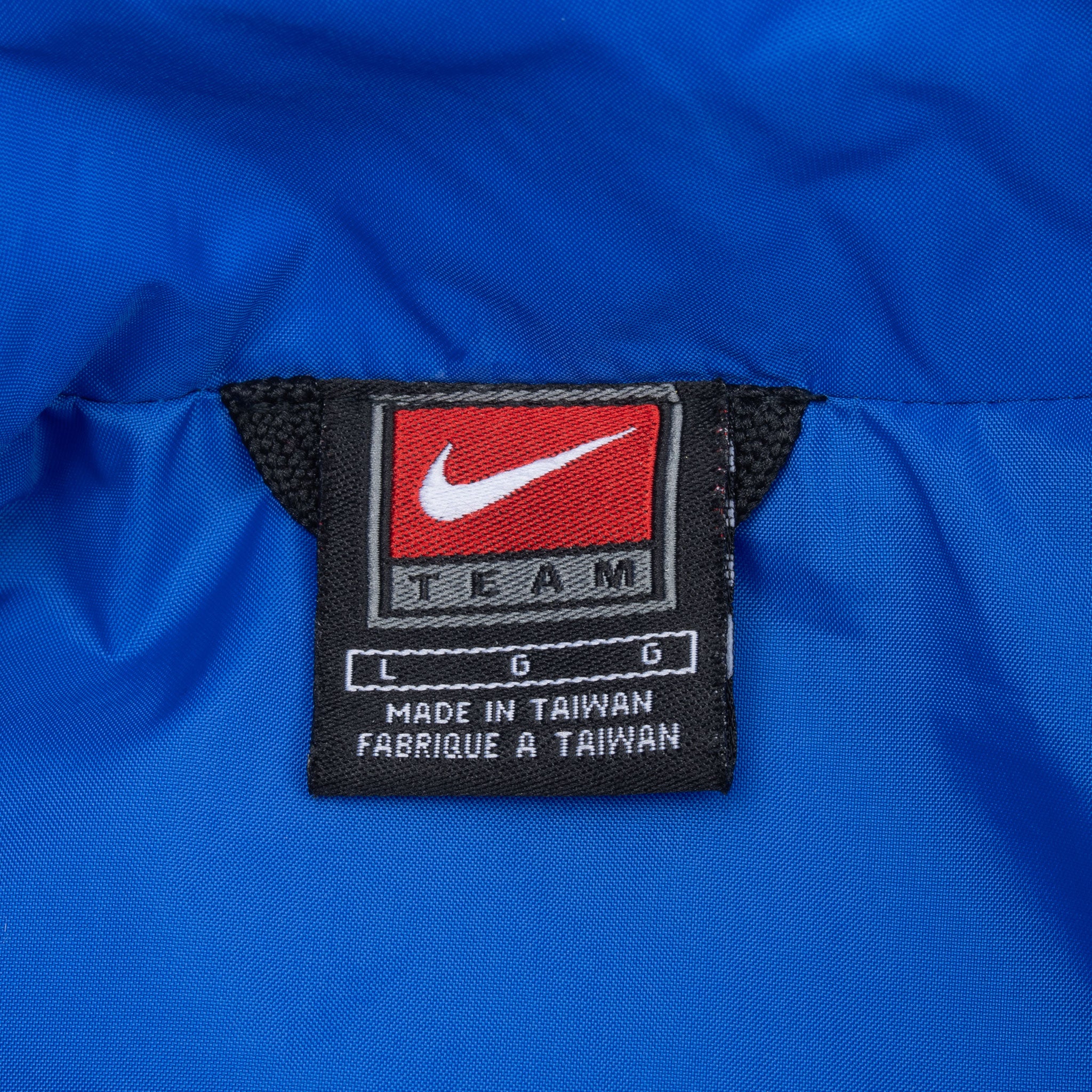 Vintage Nike Air Force Basketball Blue Windbreaker Jacket 1990S Size Large
