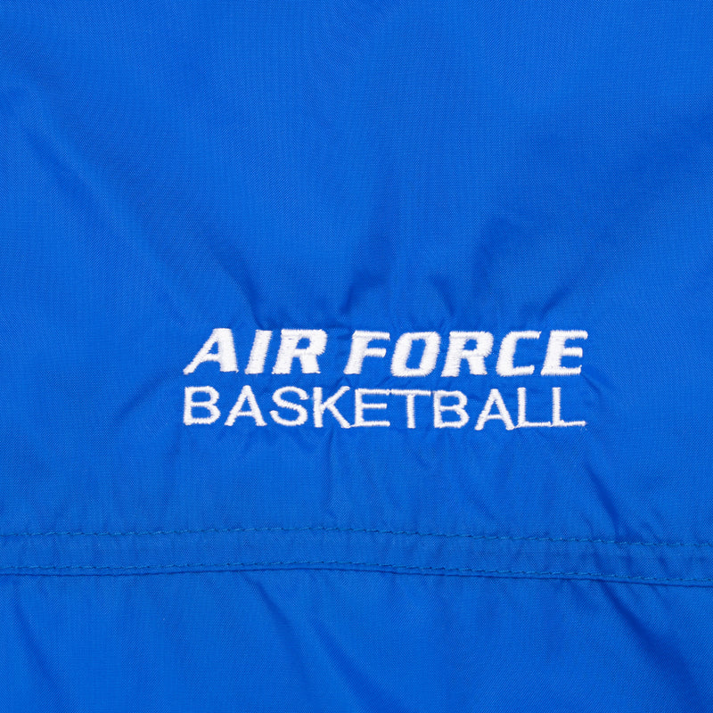 Vintage Nike Air Force Basketball Blue Windbreaker Jacket 1990S Size Large