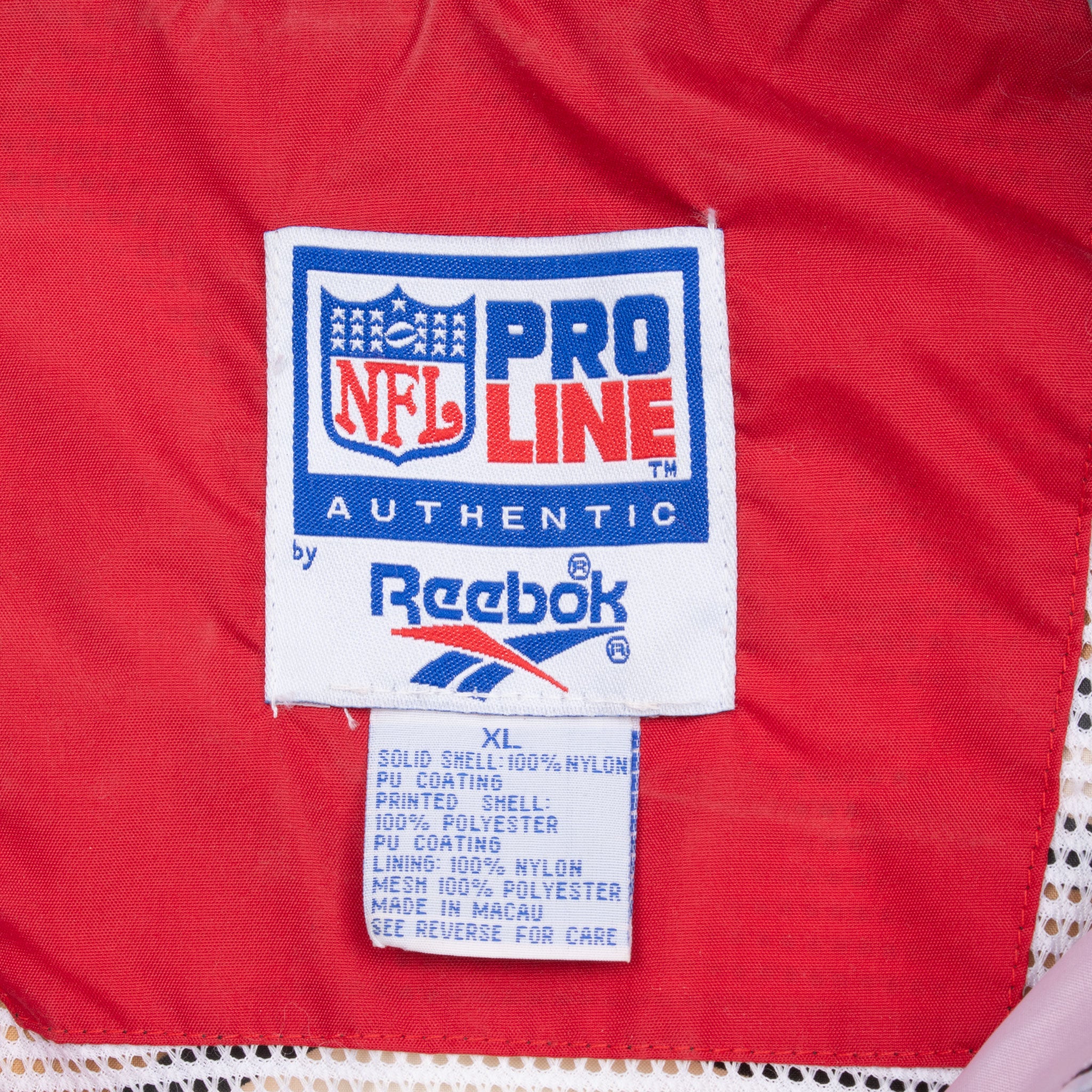 Vintage Nfl San Francisco 49Ers 1990S Reebok Jacket Size XL