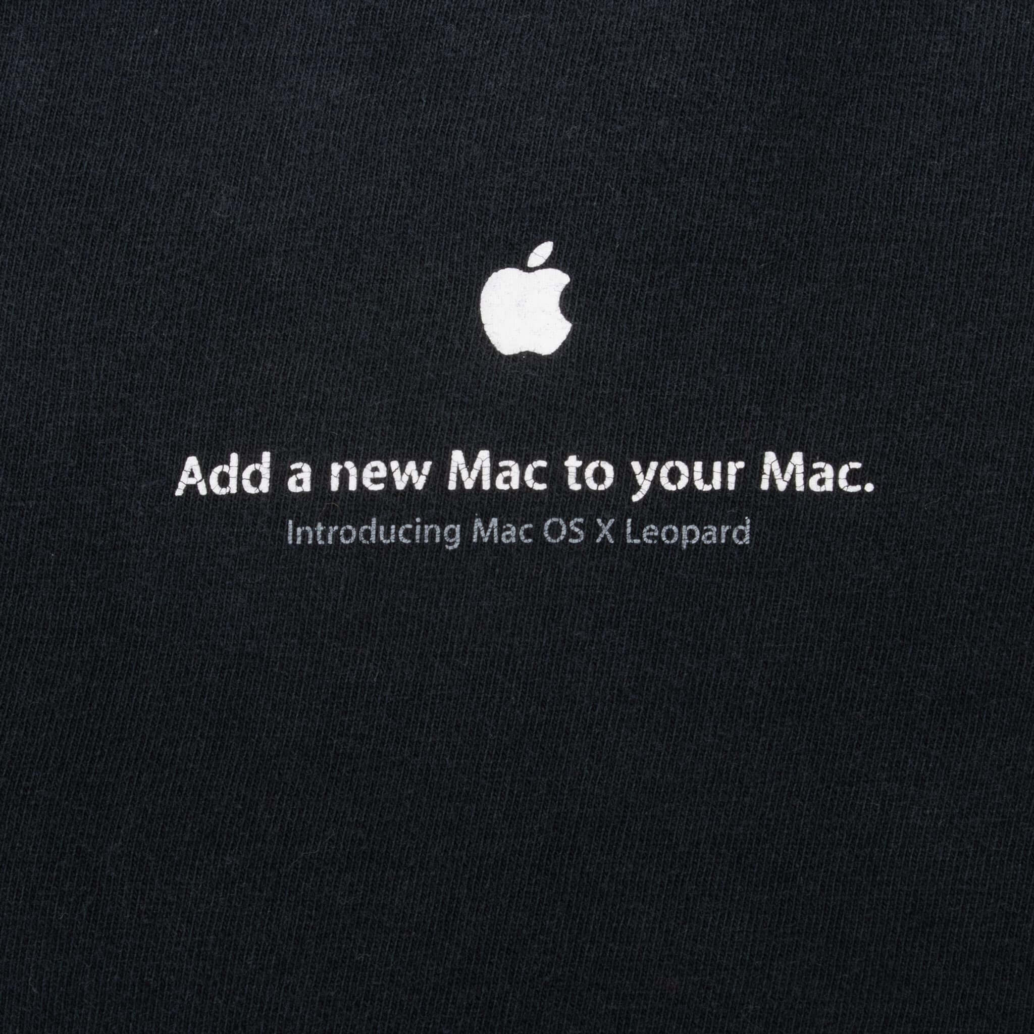 Vintage Apple Mac Os X Leopard 2007 Tee Shirt Size Large