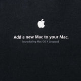 Vintage Apple Mac Os X Leopard 2007 Tee Shirt Size Large