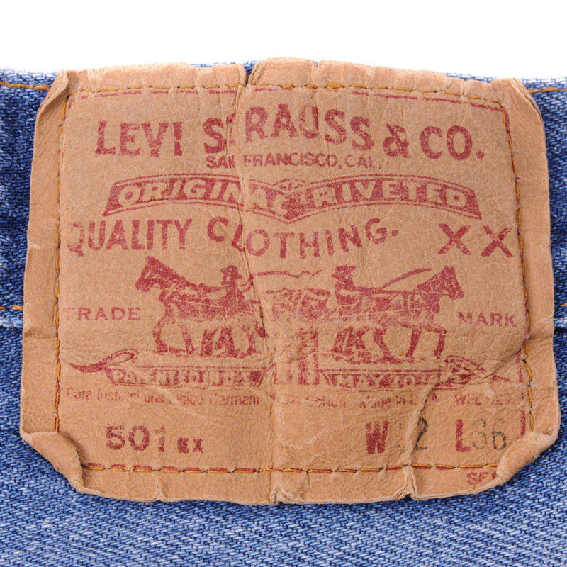 VINTAGE LEVIS 501 JEANS INDIGO 1988-1993 SIZE W30 L31 MADE IN USA