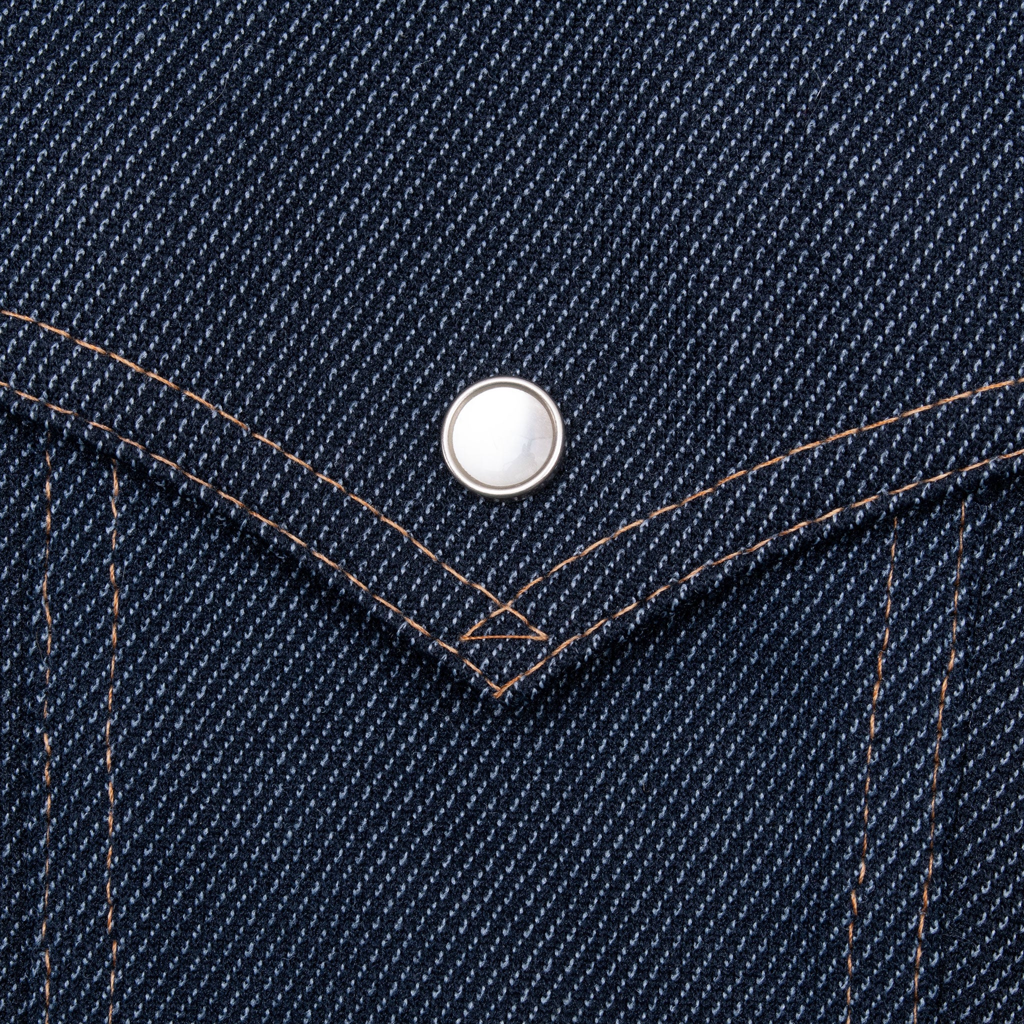 Vintage Levis Orange Tab Two Pockets Pearl Button Jacket 1970S Size Large Long