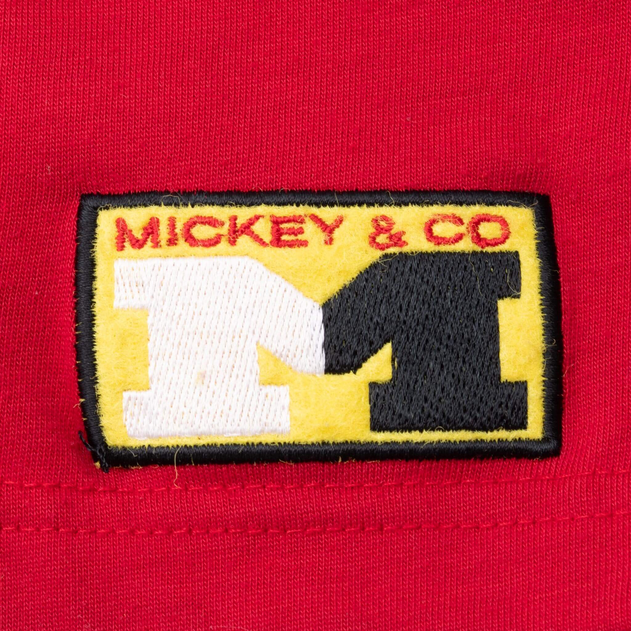 Vintage Disney Mickey Mouse 1990S Red Long Sleeve Tee Shirt Size XL