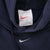 Vintage Blue Nike Middle Swoosh Hoodie 90S Size Large