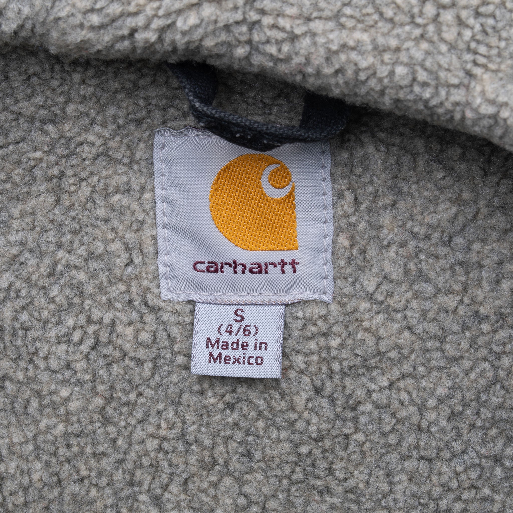 Vintage Carhartt Black Sherpa Lined Woman Active Jacket Wj141Blk Size Small