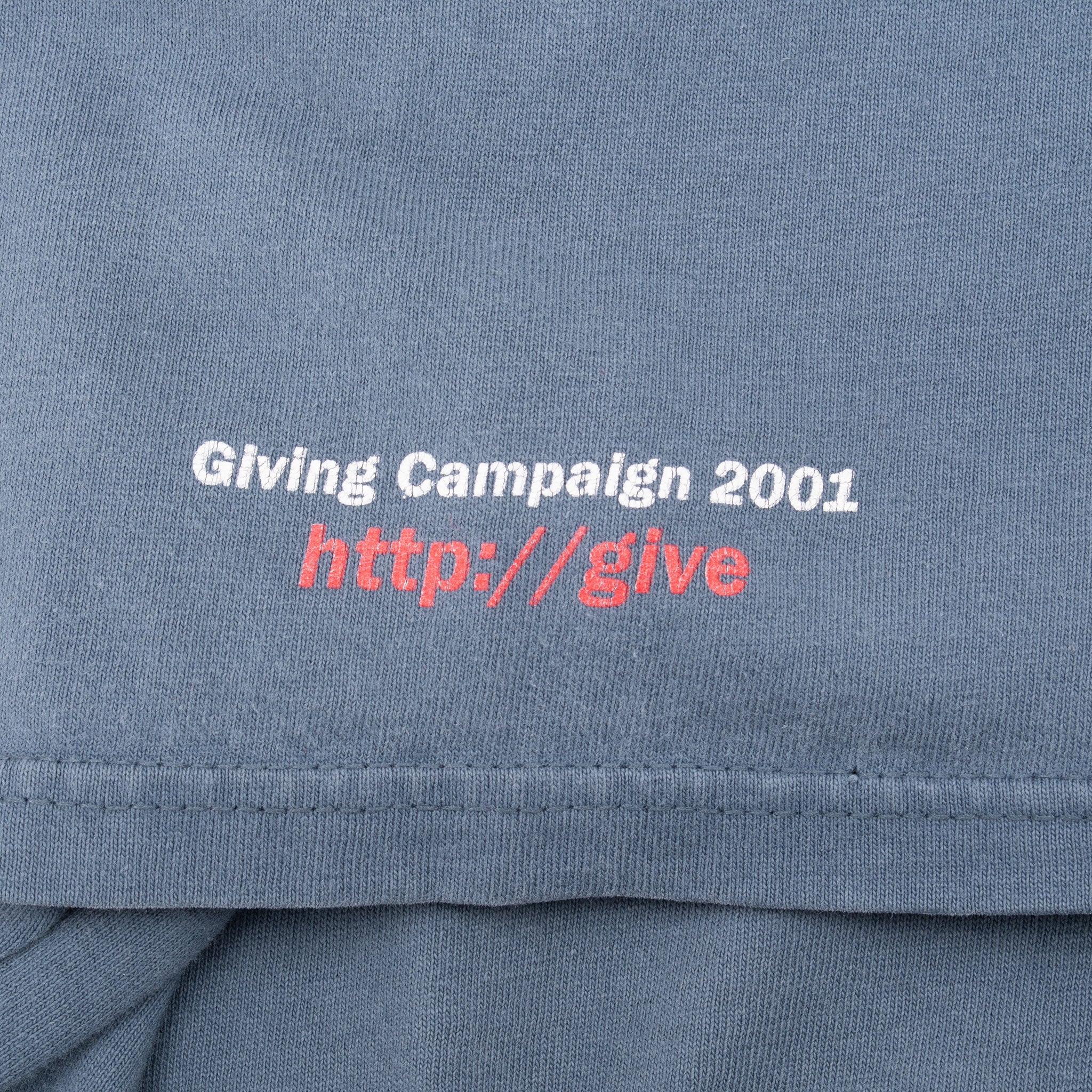VINTAGE MICROSOFT GIVING CAMPAIGN 2001 TEE SHIRT SIZE 2XL