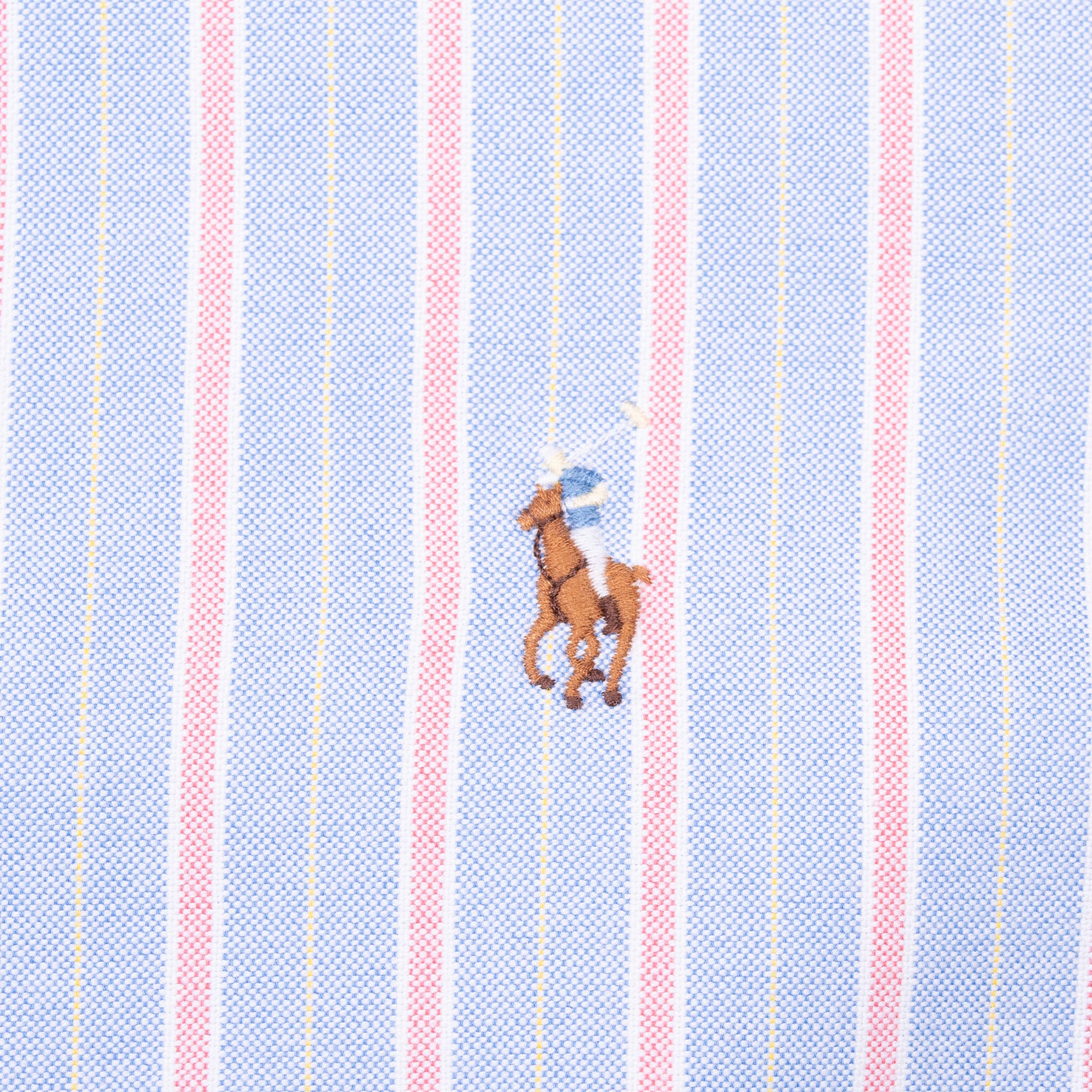 VINTAGE RALPH LAUREN BLUE STRIPED SHIRT 1990S SIZE LARGE