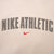 Vintage Nike Athletic Spellout Swoosh Beige Crewneck Sweatshirt 2000S Size XL