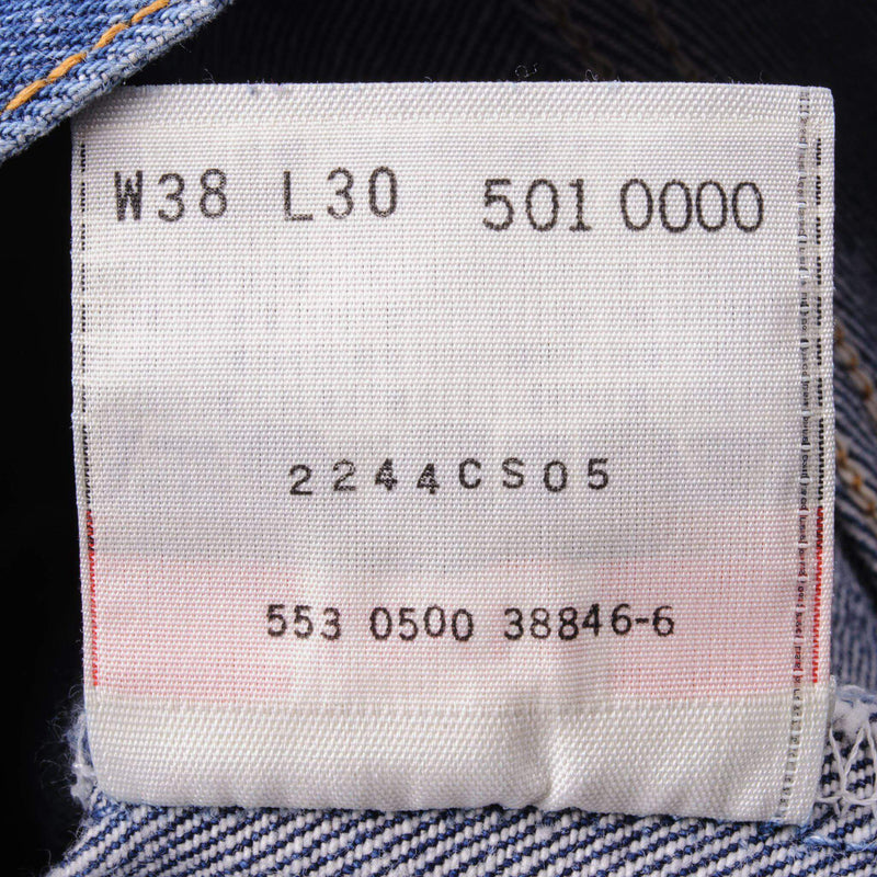 VINTAGE LEVIS 501 JEANS INDIGO 1990'S SIZE W36 L27 MADE IN USA