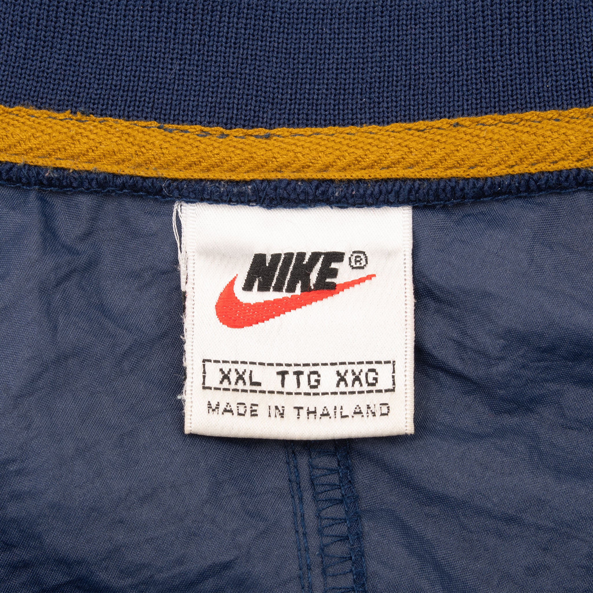 Vintage Nike Center Swoosh Navy Blue Pullover Windbreaker Jacket 1990S Size 2XL